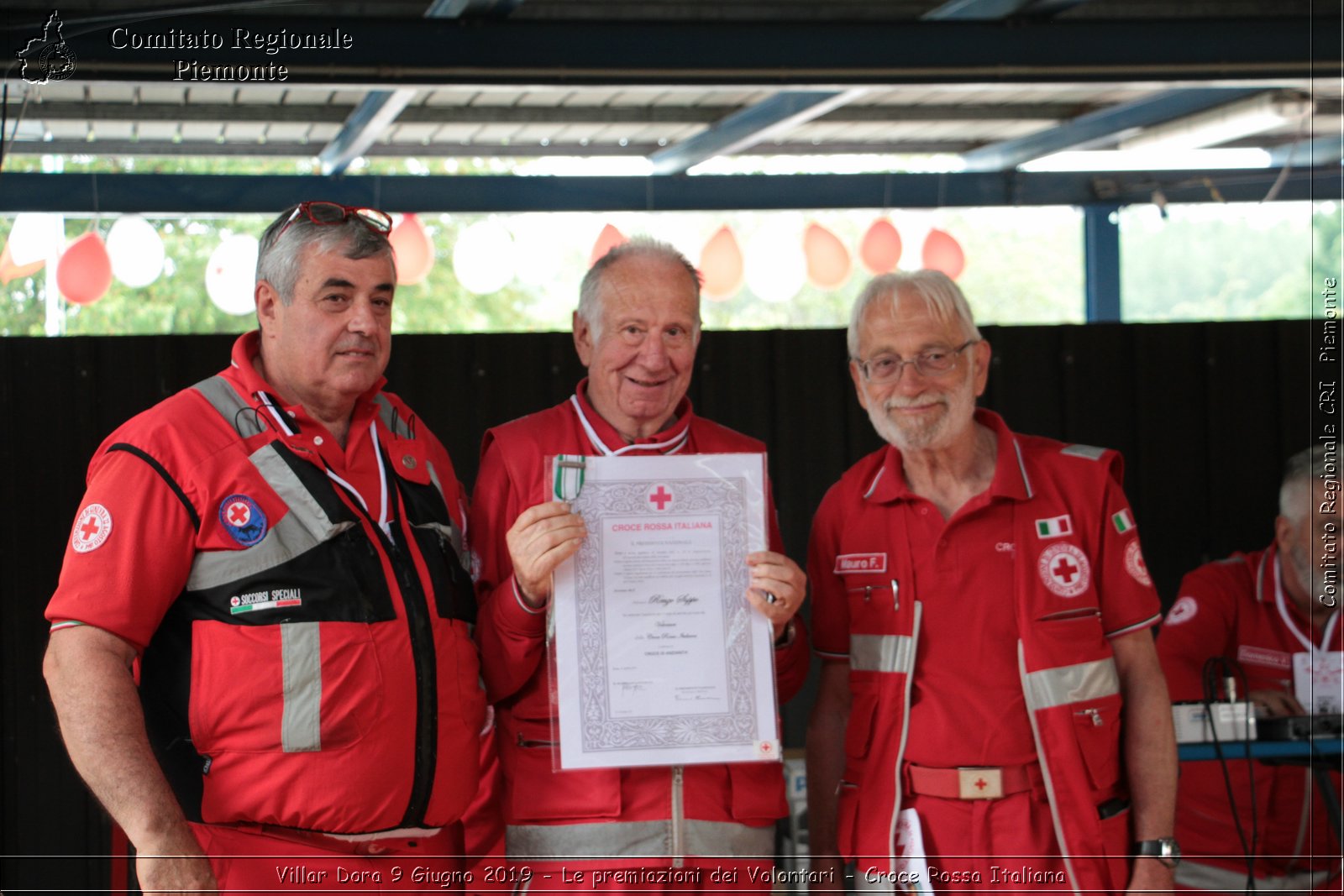 Villar Dora 9 Giugno 2019 - Le premiazioni dei Volontari - Croce Rossa Italiana - Comitato Regionale del Piemonte