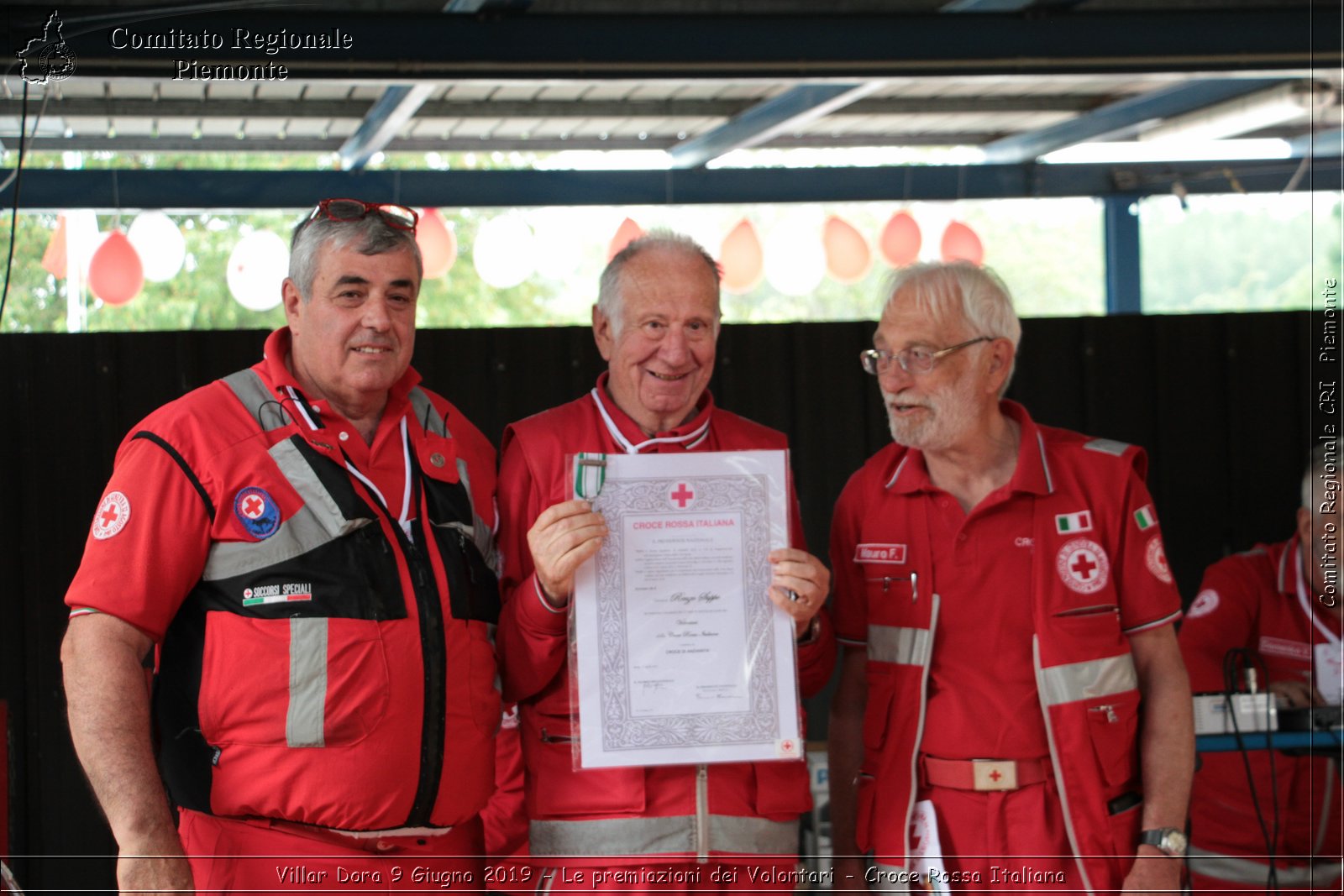 Villar Dora 9 Giugno 2019 - Le premiazioni dei Volontari - Croce Rossa Italiana - Comitato Regionale del Piemonte