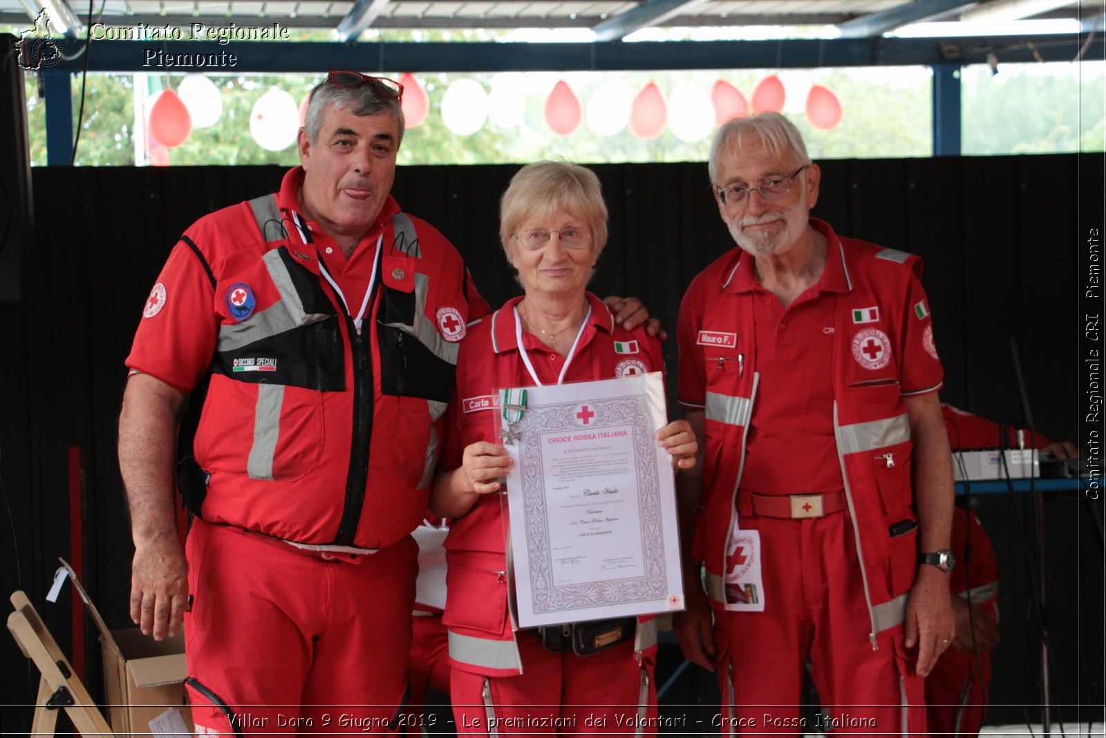 Villar Dora 9 Giugno 2019 - Le premiazioni dei Volontari - Croce Rossa Italiana - Comitato Regionale del Piemonte