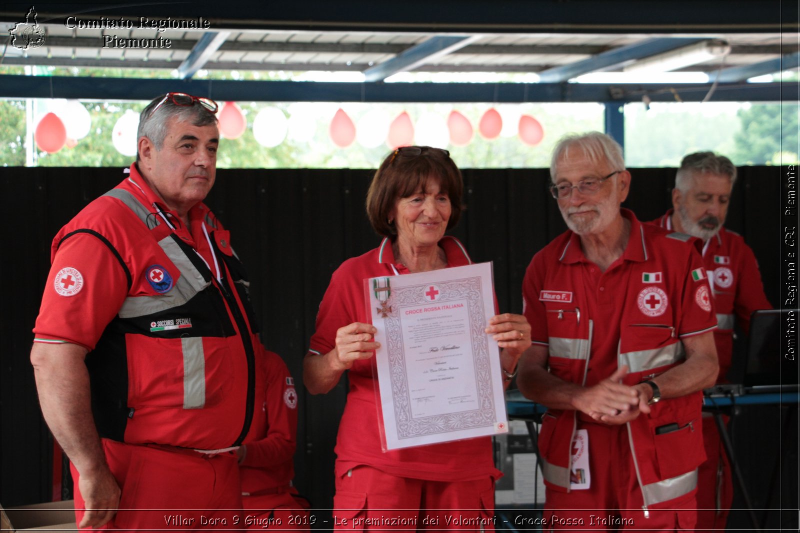 Villar Dora 9 Giugno 2019 - Le premiazioni dei Volontari - Croce Rossa Italiana - Comitato Regionale del Piemonte