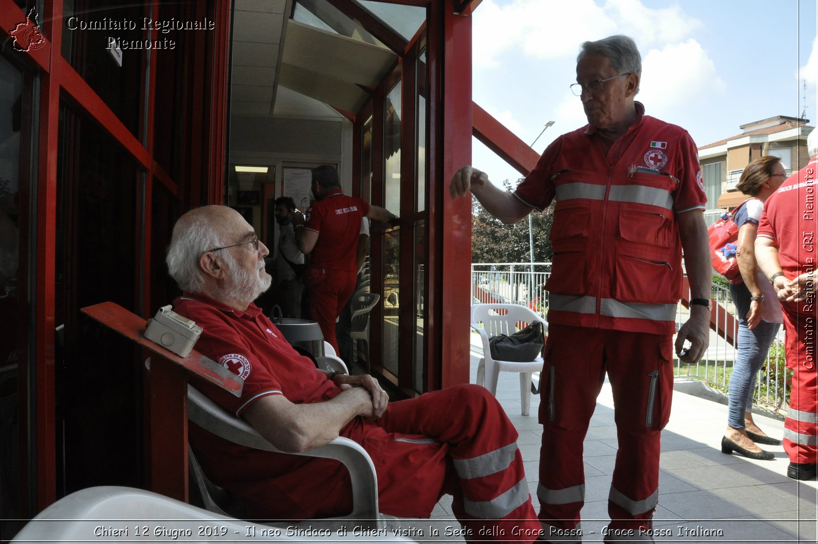 Chieri 12 Giugno 2019 - Il neo Sindaco di Chieri visita la Sede della Croce Rossa - Croce Rossa Italiana - Comitato Regionale del Piemonte