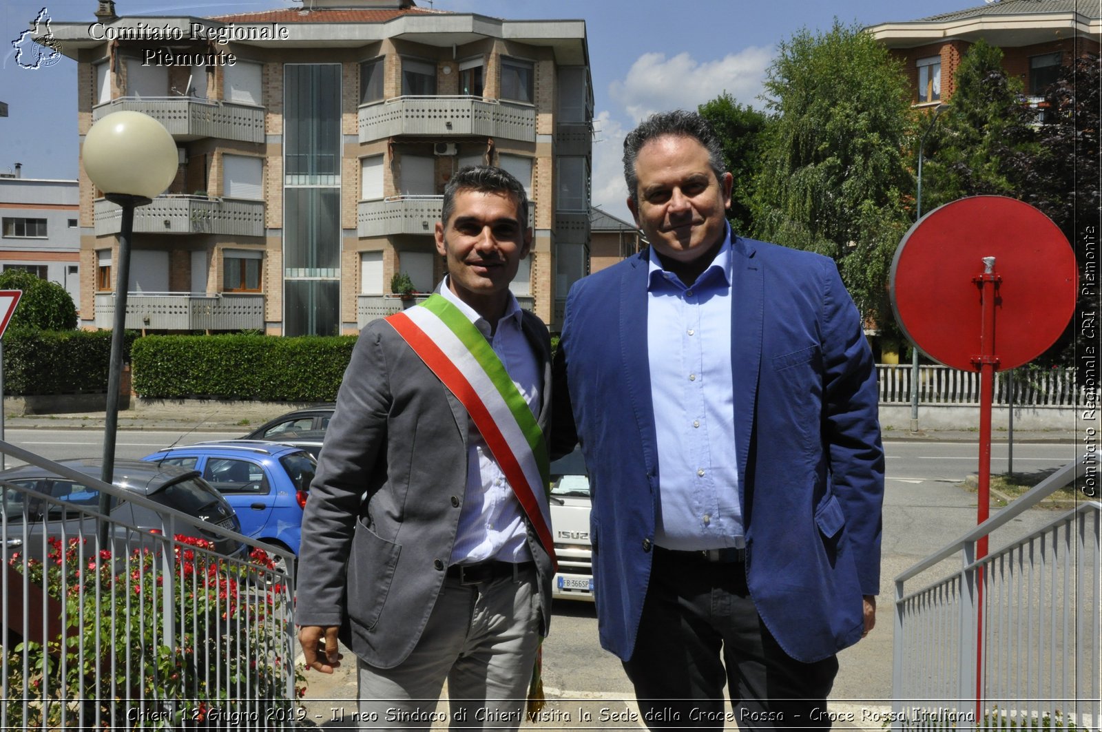 Chieri 12 Giugno 2019 - Il neo Sindaco di Chieri visita la Sede della Croce Rossa - Croce Rossa Italiana - Comitato Regionale del Piemonte