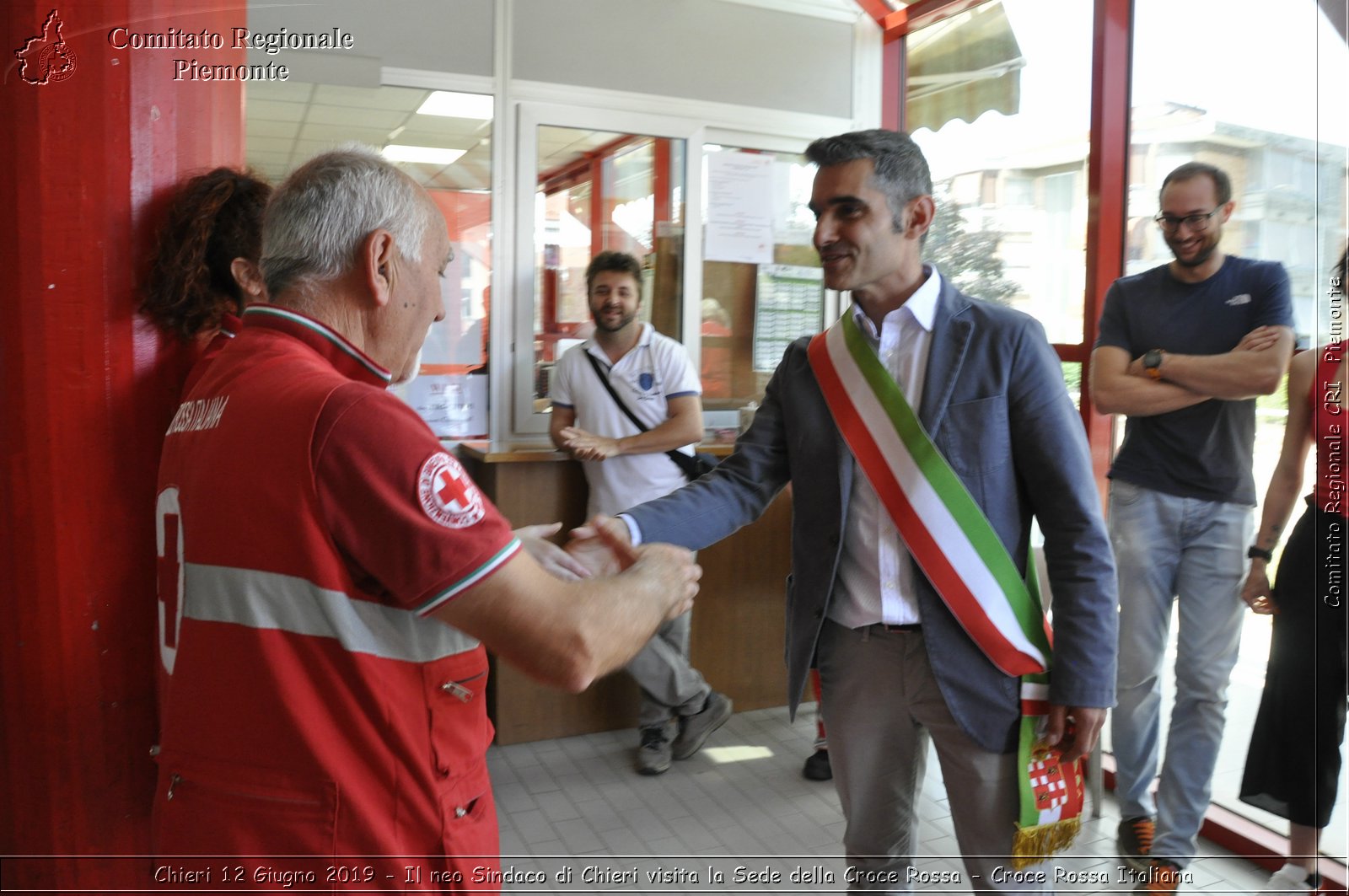 Chieri 12 Giugno 2019 - Il neo Sindaco di Chieri visita la Sede della Croce Rossa - Croce Rossa Italiana - Comitato Regionale del Piemonte