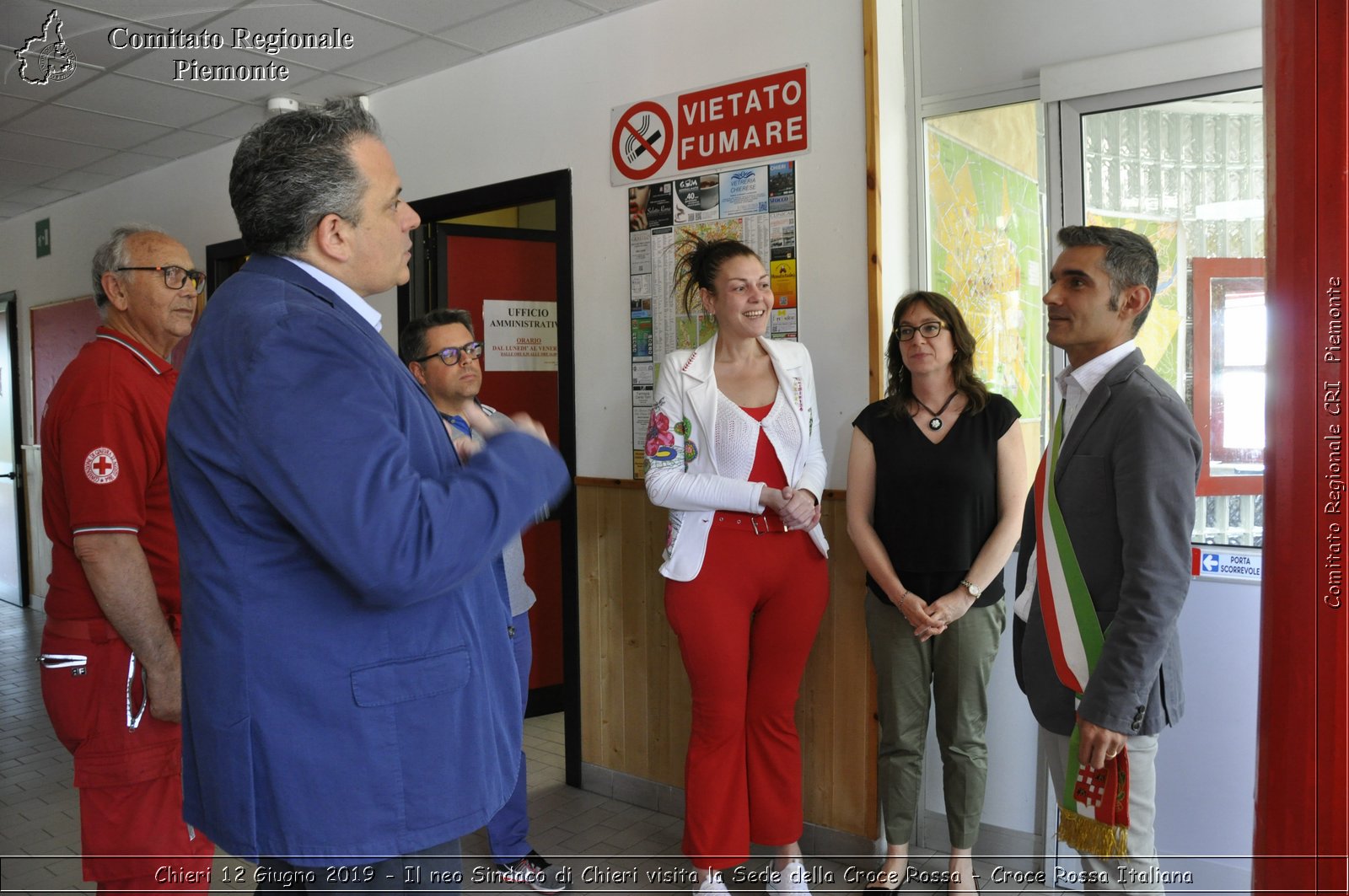 Chieri 12 Giugno 2019 - Il neo Sindaco di Chieri visita la Sede della Croce Rossa - Croce Rossa Italiana - Comitato Regionale del Piemonte