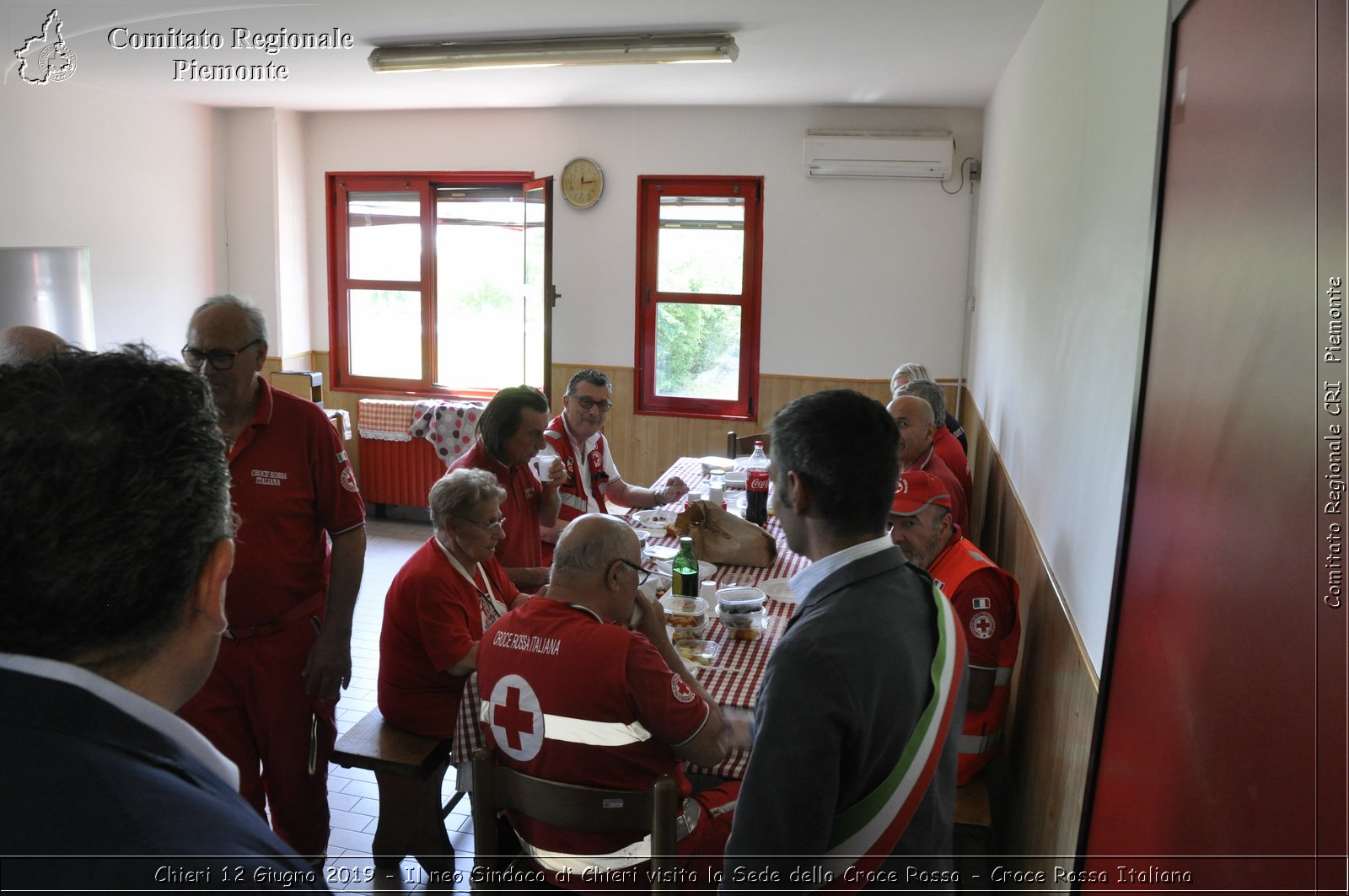 Chieri 12 Giugno 2019 - Il neo Sindaco di Chieri visita la Sede della Croce Rossa - Croce Rossa Italiana - Comitato Regionale del Piemonte