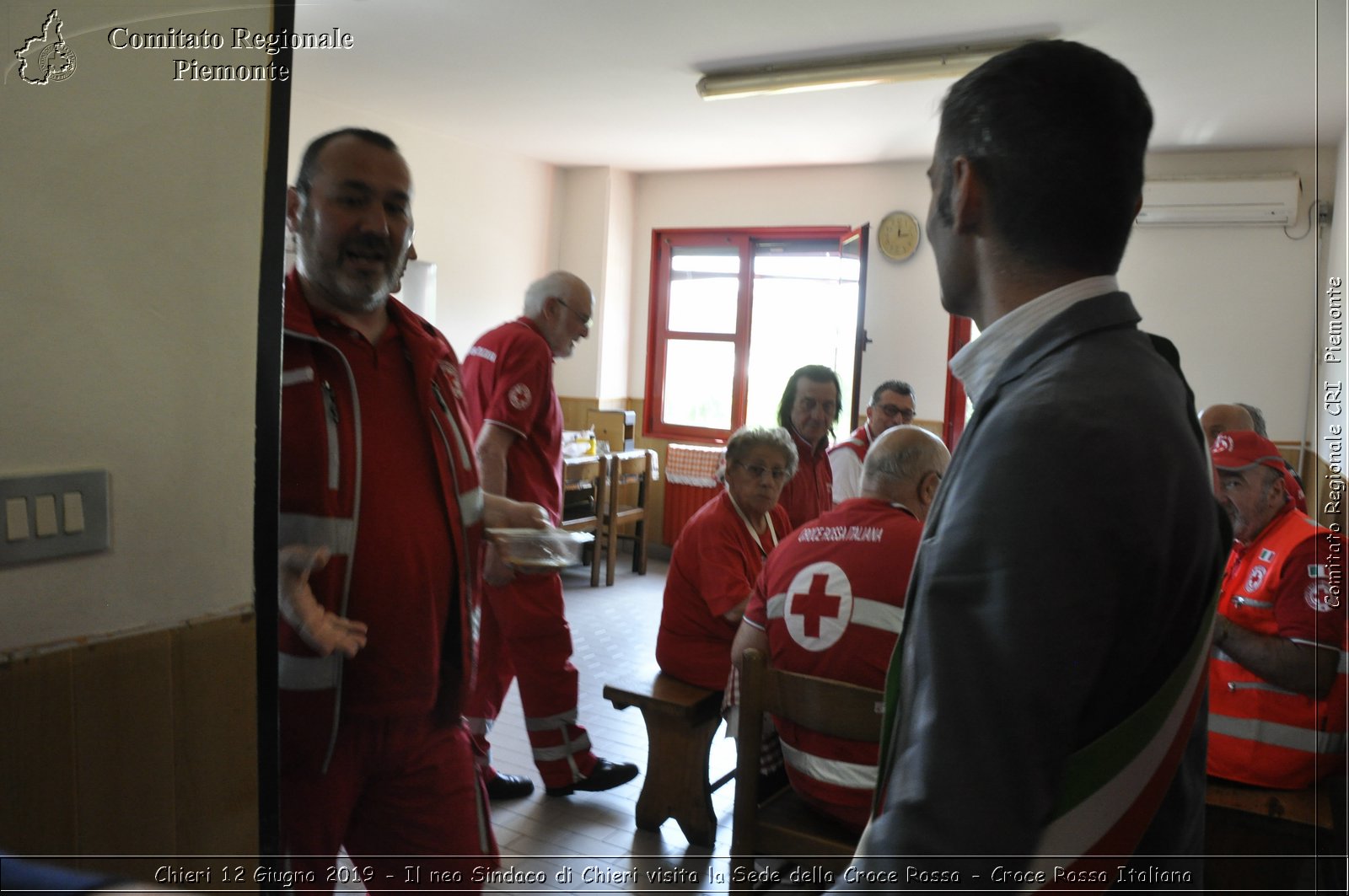 Chieri 12 Giugno 2019 - Il neo Sindaco di Chieri visita la Sede della Croce Rossa - Croce Rossa Italiana - Comitato Regionale del Piemonte