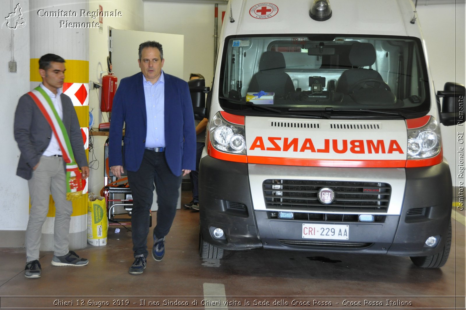 Chieri 12 Giugno 2019 - Il neo Sindaco di Chieri visita la Sede della Croce Rossa - Croce Rossa Italiana - Comitato Regionale del Piemonte