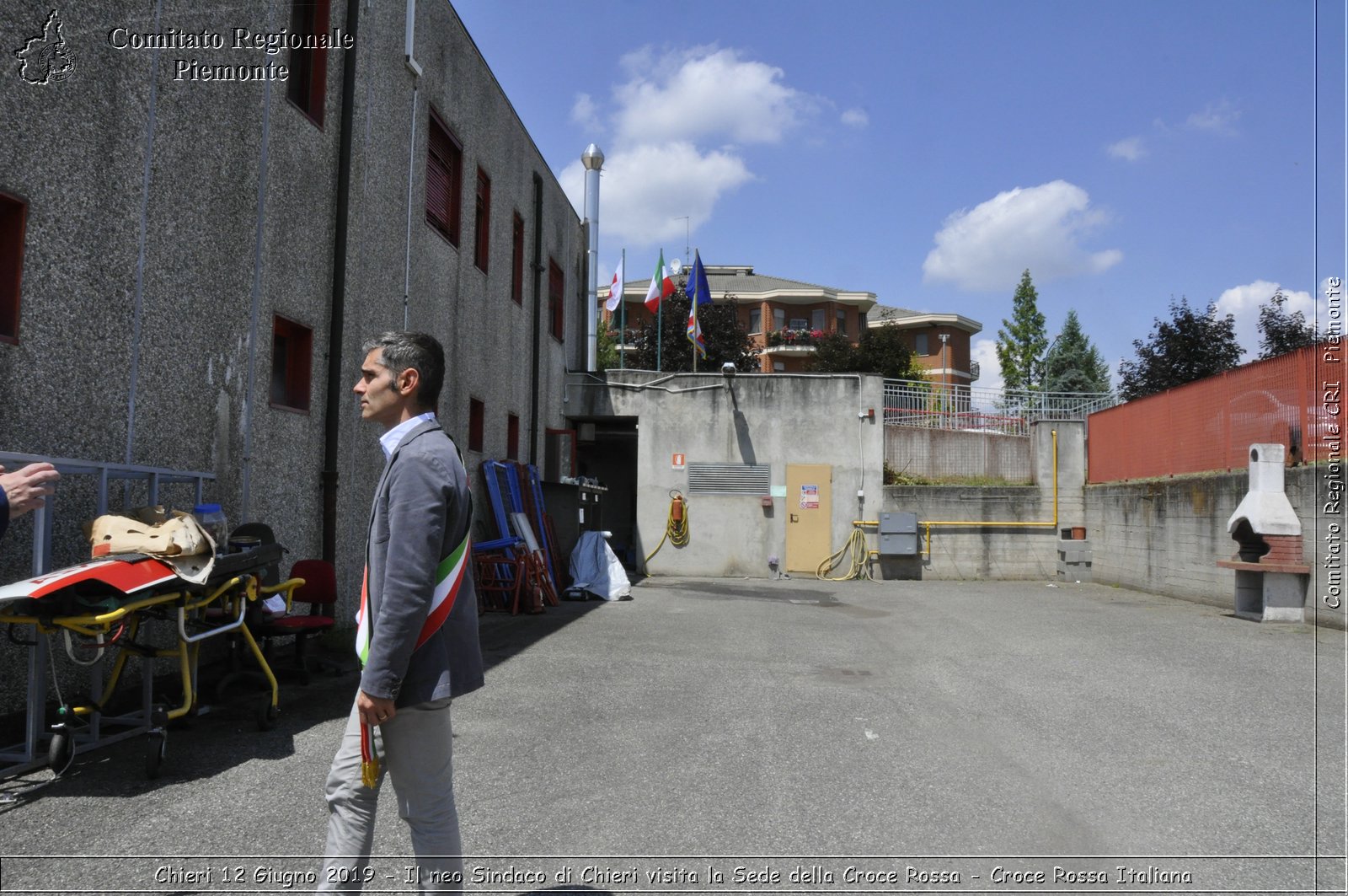 Chieri 12 Giugno 2019 - Il neo Sindaco di Chieri visita la Sede della Croce Rossa - Croce Rossa Italiana - Comitato Regionale del Piemonte