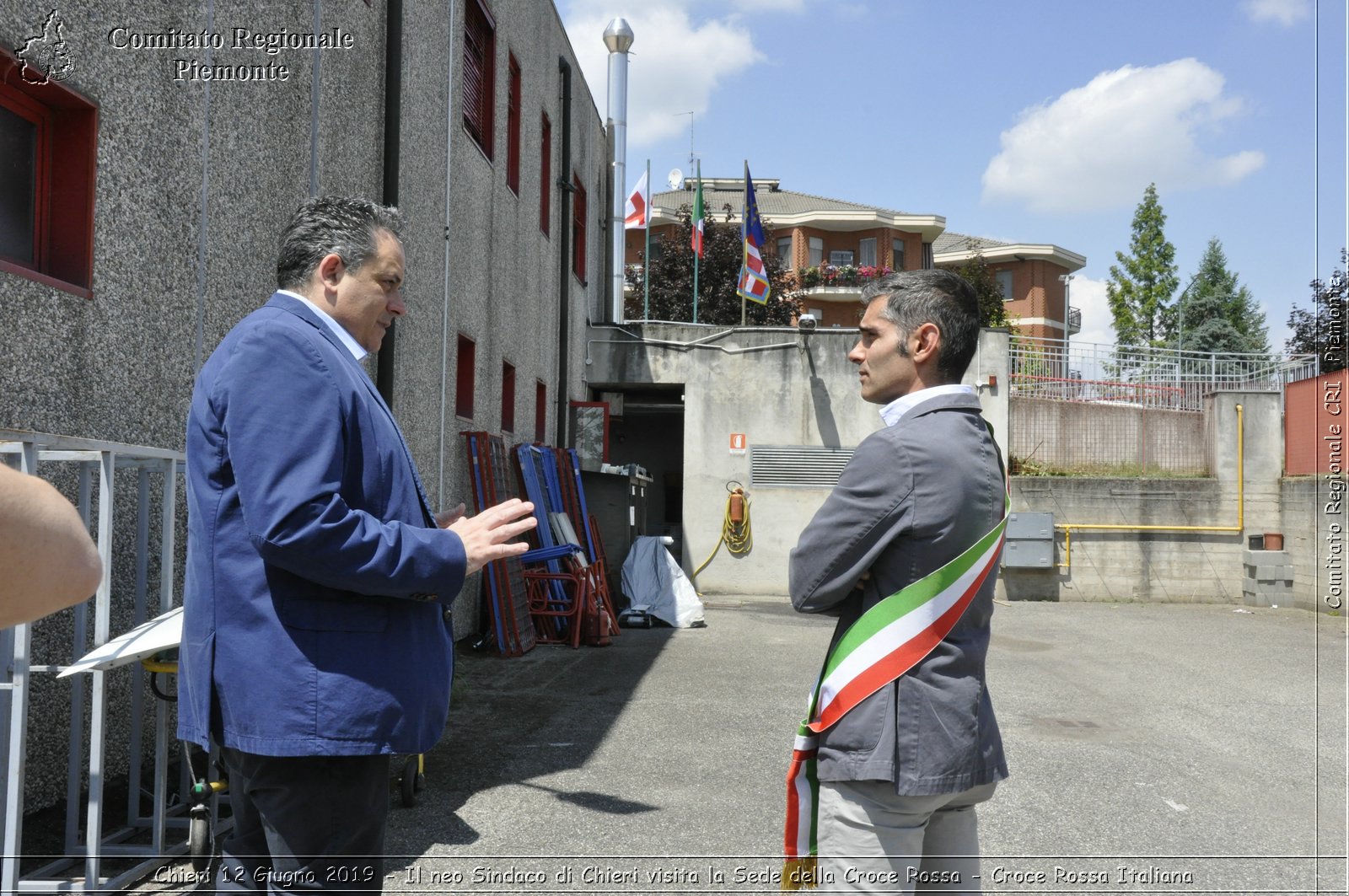 Chieri 12 Giugno 2019 - Il neo Sindaco di Chieri visita la Sede della Croce Rossa - Croce Rossa Italiana - Comitato Regionale del Piemonte