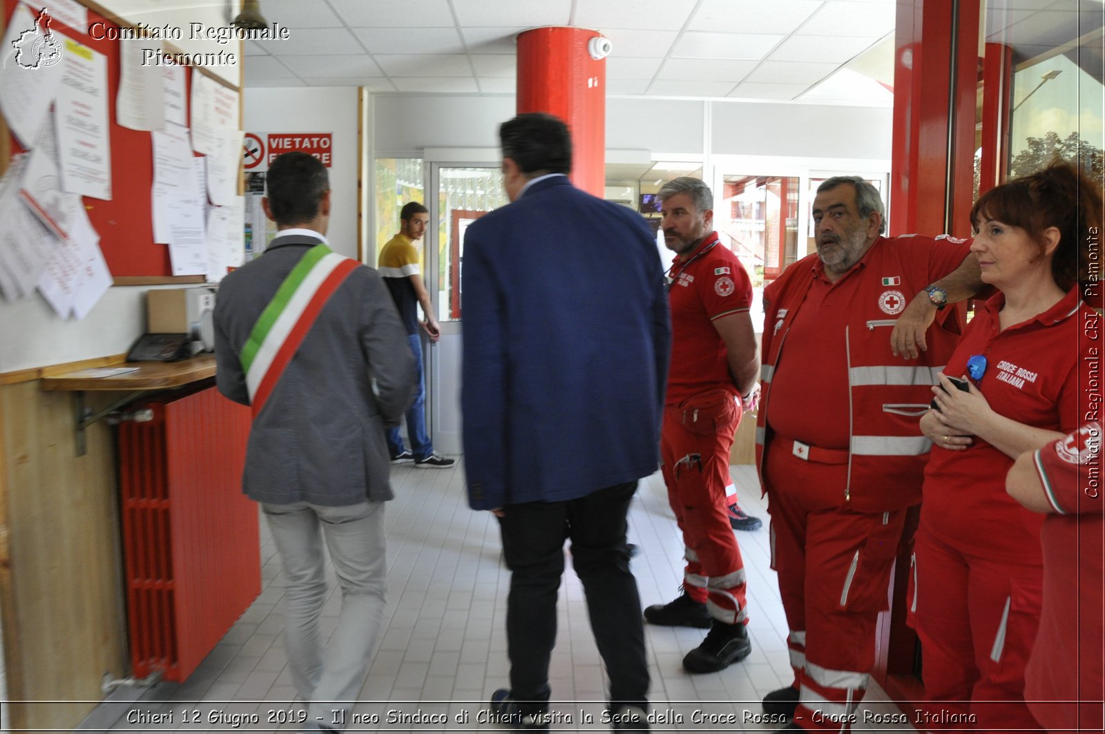 Chieri 12 Giugno 2019 - Il neo Sindaco di Chieri visita la Sede della Croce Rossa - Croce Rossa Italiana - Comitato Regionale del Piemonte