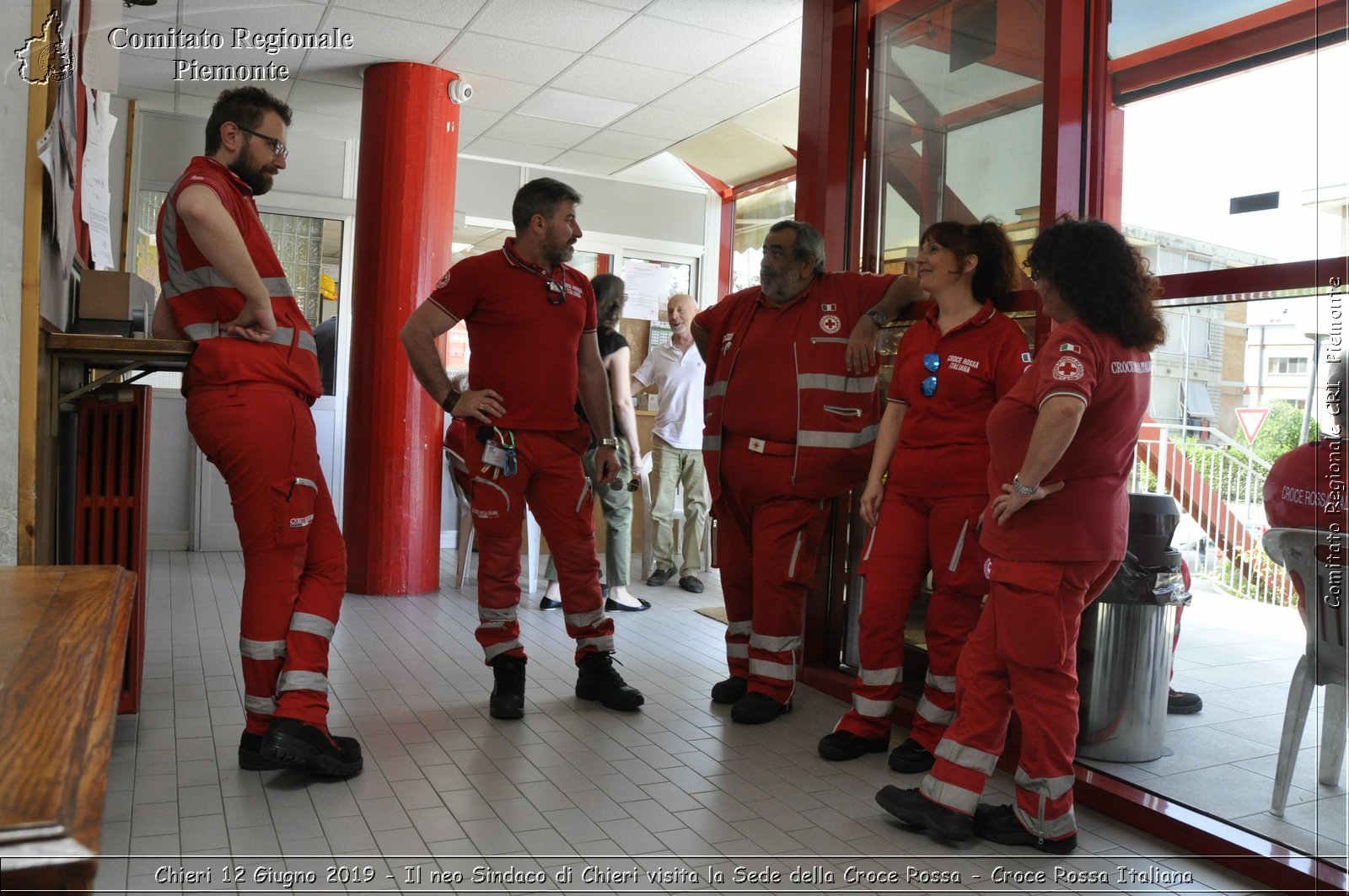 Chieri 12 Giugno 2019 - Il neo Sindaco di Chieri visita la Sede della Croce Rossa - Croce Rossa Italiana - Comitato Regionale del Piemonte