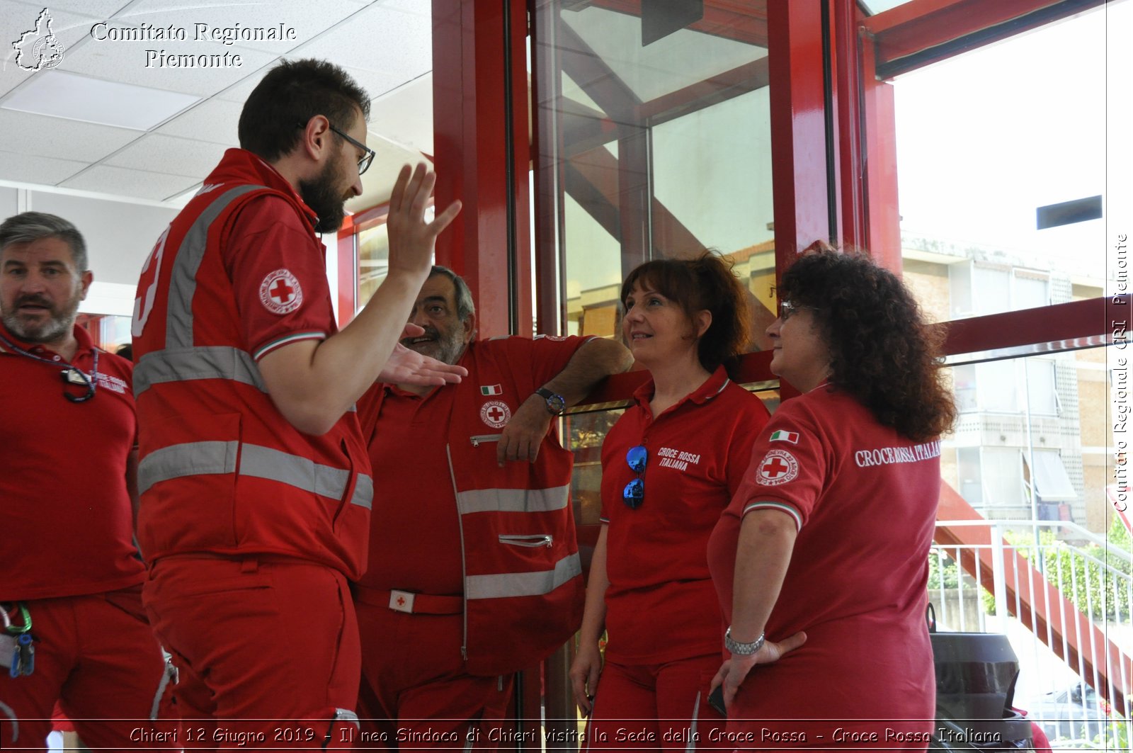 Chieri 12 Giugno 2019 - Il neo Sindaco di Chieri visita la Sede della Croce Rossa - Croce Rossa Italiana - Comitato Regionale del Piemonte