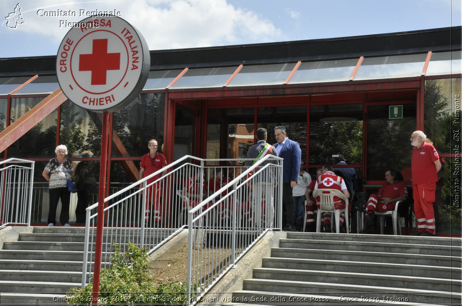 Chieri 12 Giugno 2019 - Il neo Sindaco di Chieri visita la Sede della Croce Rossa - Croce Rossa Italiana - Comitato Regionale del Piemonte