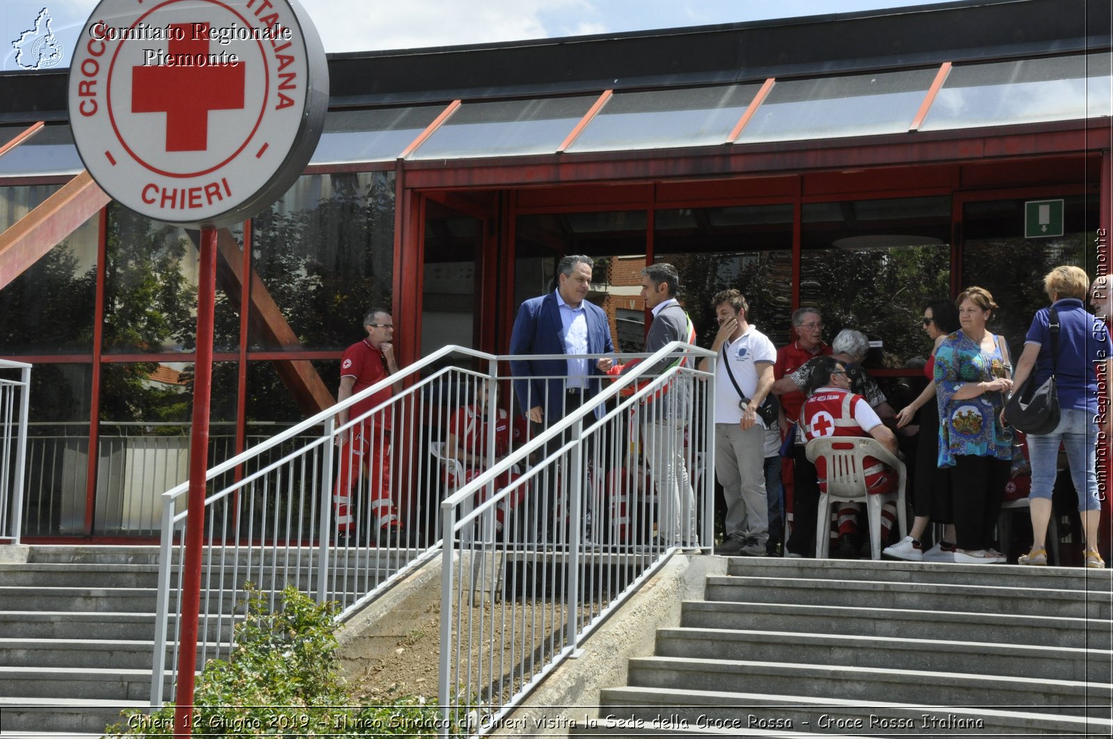 Chieri 12 Giugno 2019 - Il neo Sindaco di Chieri visita la Sede della Croce Rossa - Croce Rossa Italiana - Comitato Regionale del Piemonte