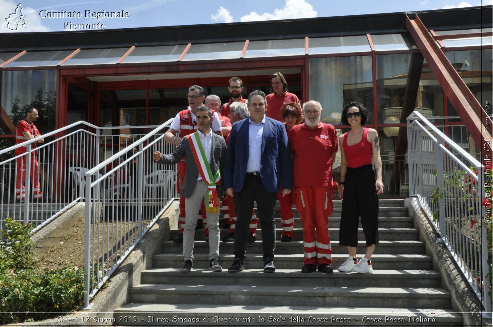 Chieri 12 Giugno 2019 - Il neo Sindaco di Chieri visita la Sede della Croce Rossa - Croce Rossa Italiana - Comitato Regionale del Piemonte