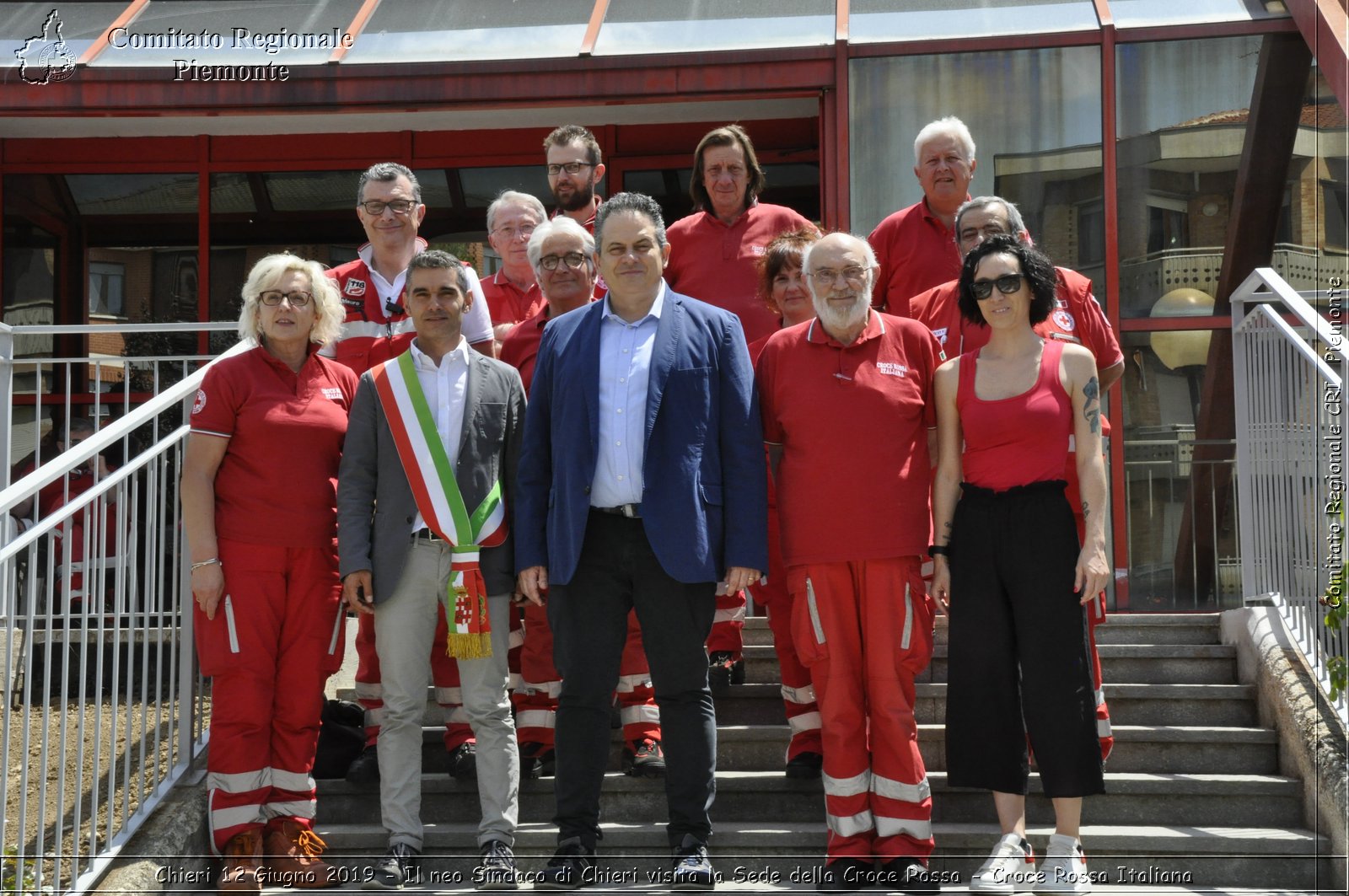 Chieri 12 Giugno 2019 - Il neo Sindaco di Chieri visita la Sede della Croce Rossa - Croce Rossa Italiana - Comitato Regionale del Piemonte