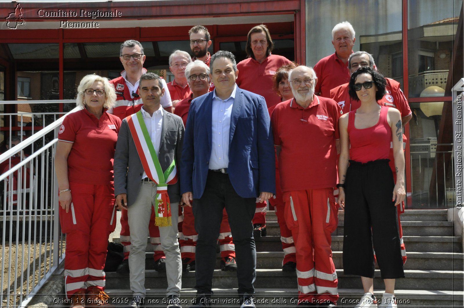 Chieri 12 Giugno 2019 - Il neo Sindaco di Chieri visita la Sede della Croce Rossa - Croce Rossa Italiana - Comitato Regionale del Piemonte