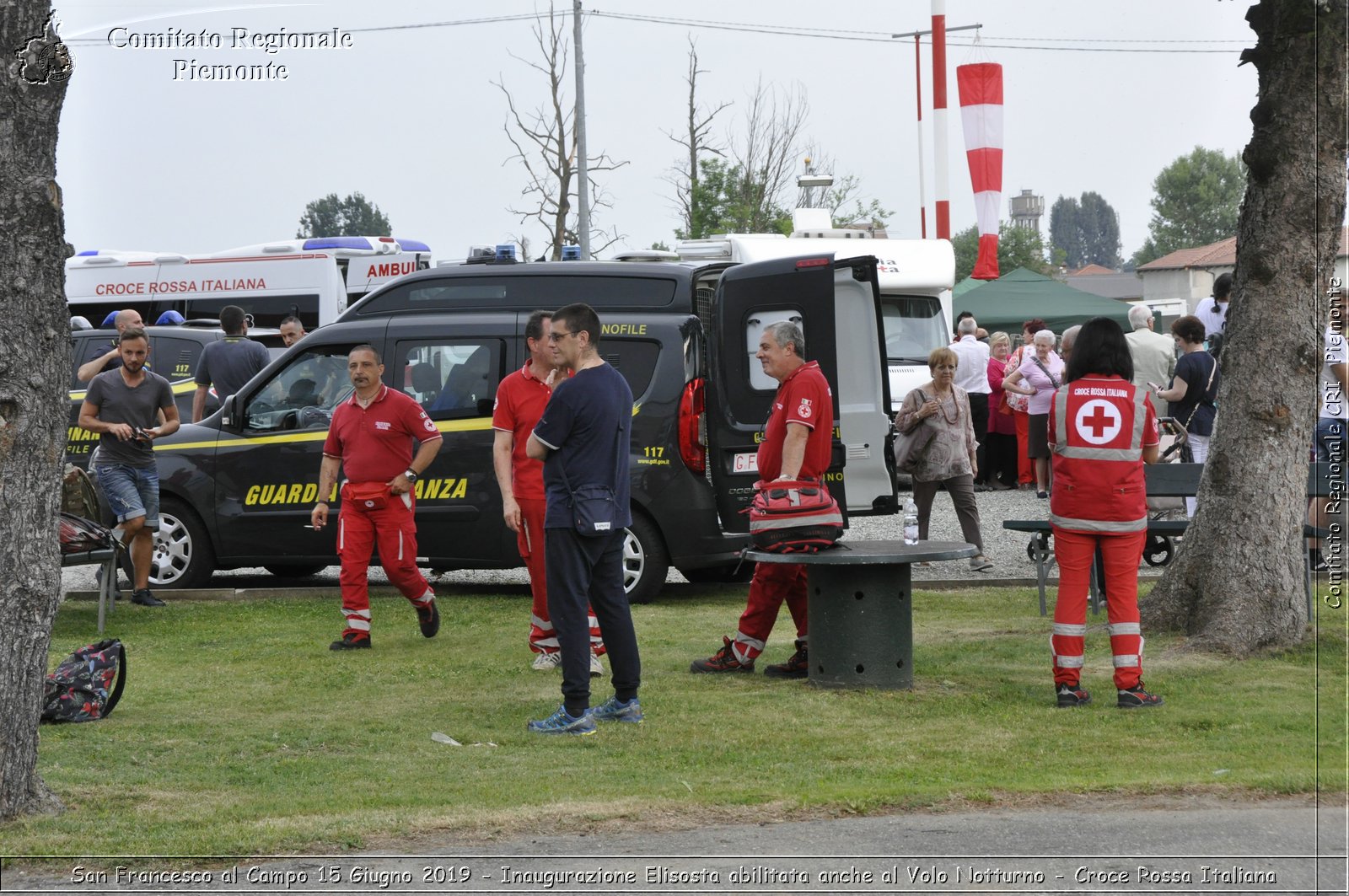 San Francesco al Campo 15 Giugno 2019 - Inaugurazione Elisosta abilitata anche al Volo Notturno - Croce Rossa Italiana - Comitato Regionale del Piemonte