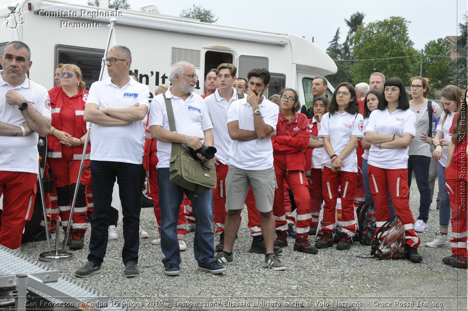 San Francesco al Campo 15 Giugno 2019 - Inaugurazione Elisosta abilitata anche al Volo Notturno - Croce Rossa Italiana - Comitato Regionale del Piemonte