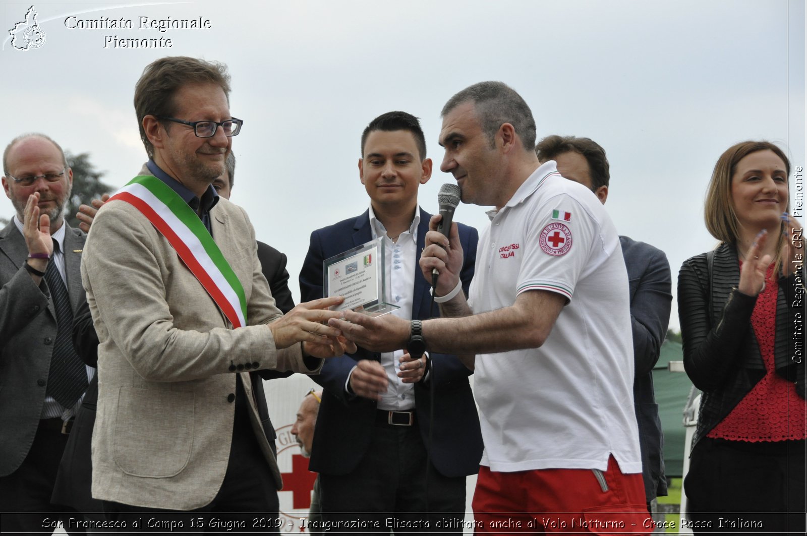 San Francesco al Campo 15 Giugno 2019 - Inaugurazione Elisosta abilitata anche al Volo Notturno - Croce Rossa Italiana - Comitato Regionale del Piemonte