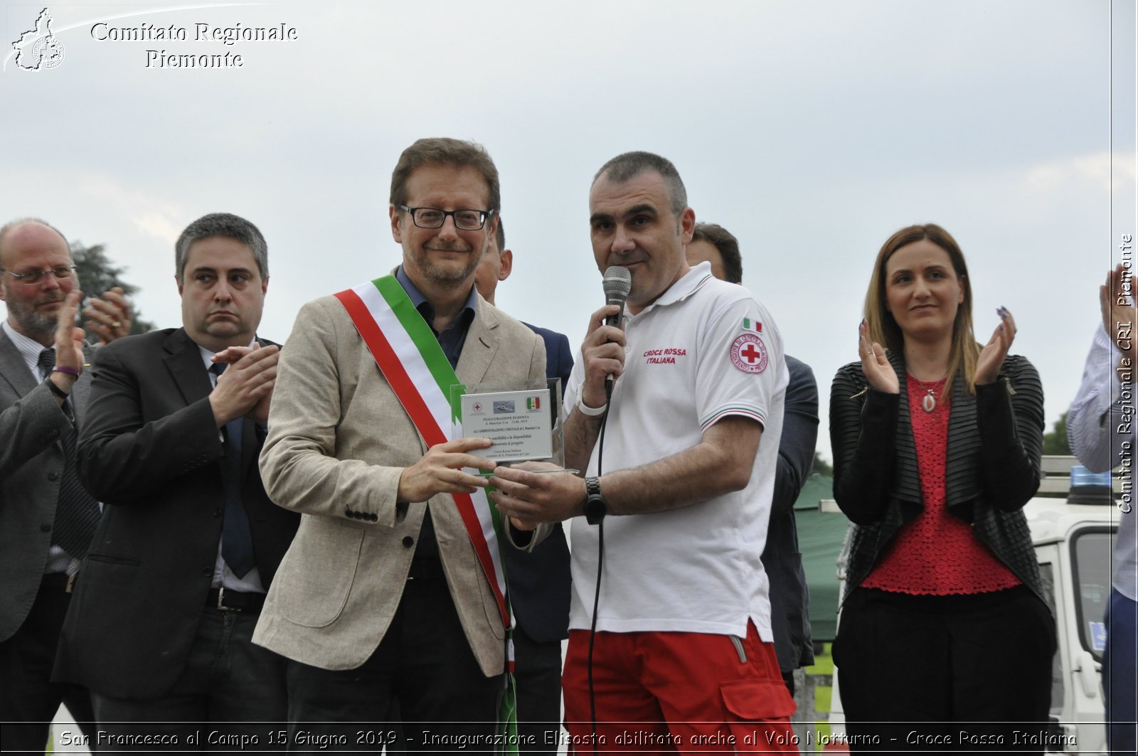 San Francesco al Campo 15 Giugno 2019 - Inaugurazione Elisosta abilitata anche al Volo Notturno - Croce Rossa Italiana - Comitato Regionale del Piemonte