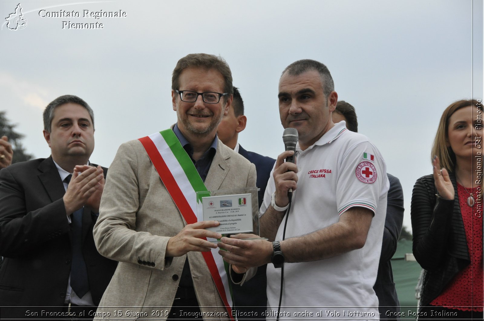 San Francesco al Campo 15 Giugno 2019 - Inaugurazione Elisosta abilitata anche al Volo Notturno - Croce Rossa Italiana - Comitato Regionale del Piemonte