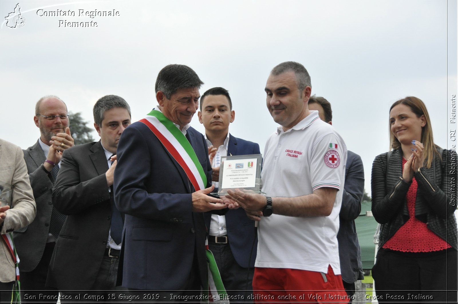 San Francesco al Campo 15 Giugno 2019 - Inaugurazione Elisosta abilitata anche al Volo Notturno - Croce Rossa Italiana - Comitato Regionale del Piemonte