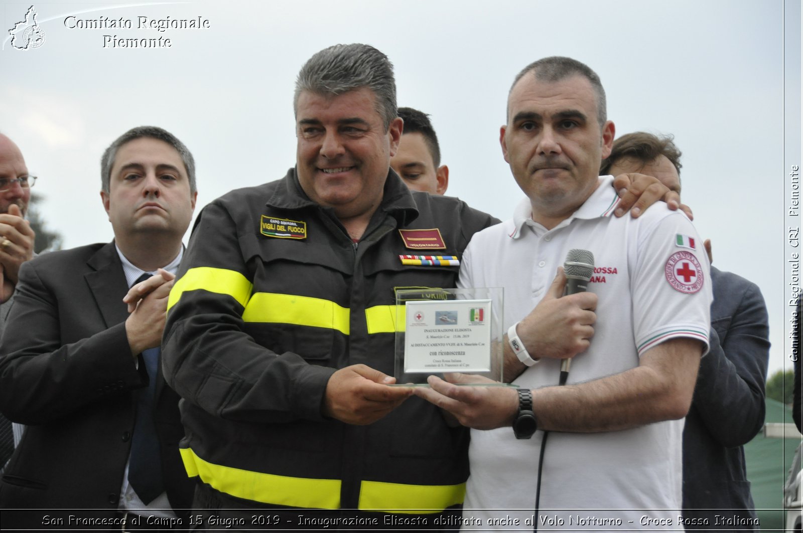 San Francesco al Campo 15 Giugno 2019 - Inaugurazione Elisosta abilitata anche al Volo Notturno - Croce Rossa Italiana - Comitato Regionale del Piemonte