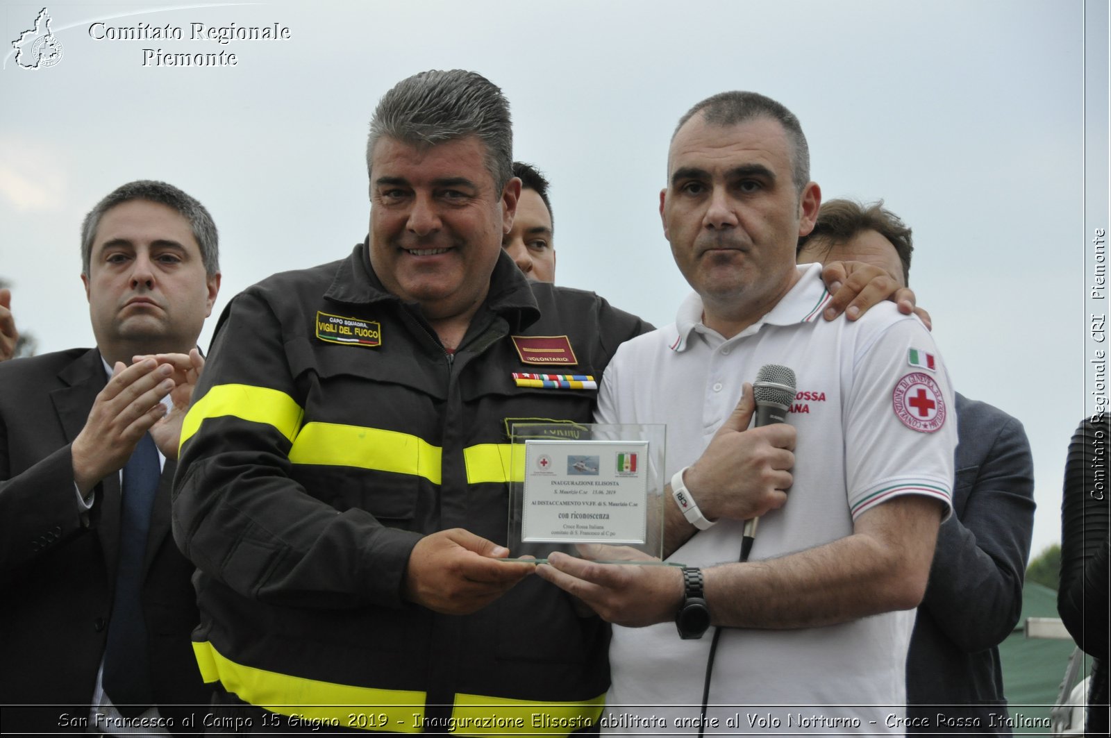 San Francesco al Campo 15 Giugno 2019 - Inaugurazione Elisosta abilitata anche al Volo Notturno - Croce Rossa Italiana - Comitato Regionale del Piemonte