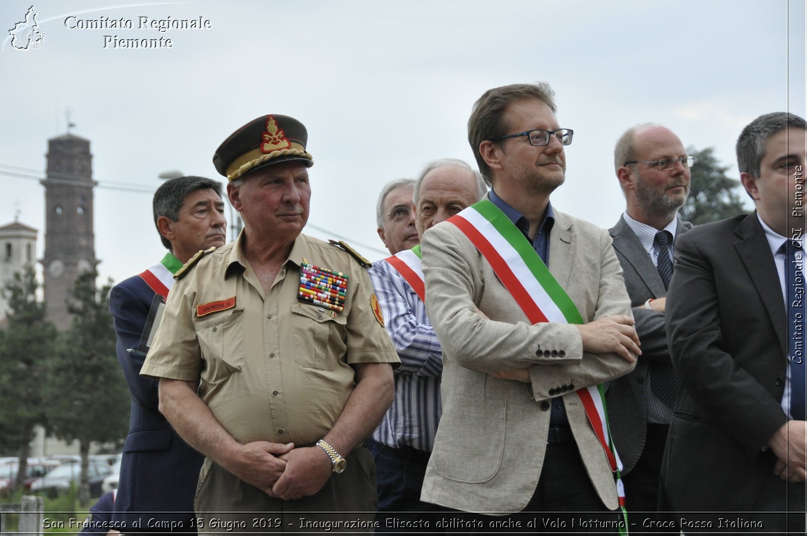 San Francesco al Campo 15 Giugno 2019 - Inaugurazione Elisosta abilitata anche al Volo Notturno - Croce Rossa Italiana - Comitato Regionale del Piemonte