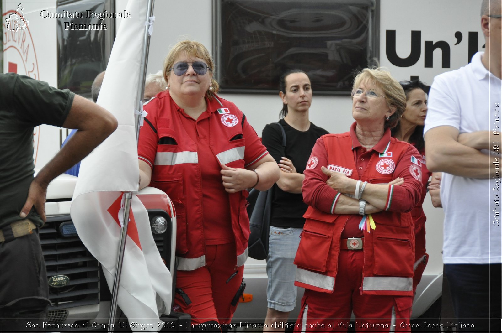 San Francesco al Campo 15 Giugno 2019 - Inaugurazione Elisosta abilitata anche al Volo Notturno - Croce Rossa Italiana - Comitato Regionale del Piemonte