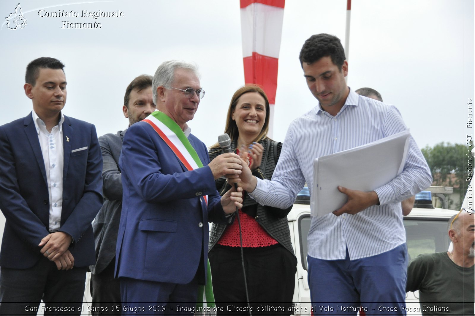 San Francesco al Campo 15 Giugno 2019 - Inaugurazione Elisosta abilitata anche al Volo Notturno - Croce Rossa Italiana - Comitato Regionale del Piemonte