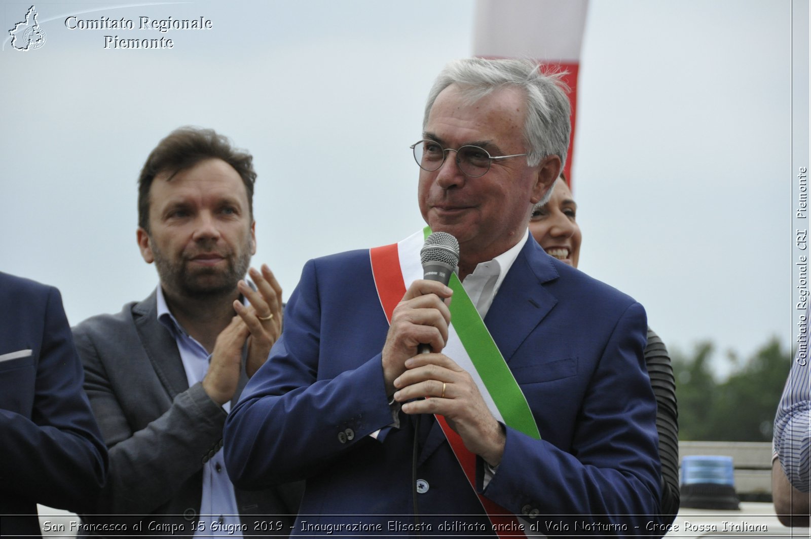 San Francesco al Campo 15 Giugno 2019 - Inaugurazione Elisosta abilitata anche al Volo Notturno - Croce Rossa Italiana - Comitato Regionale del Piemonte