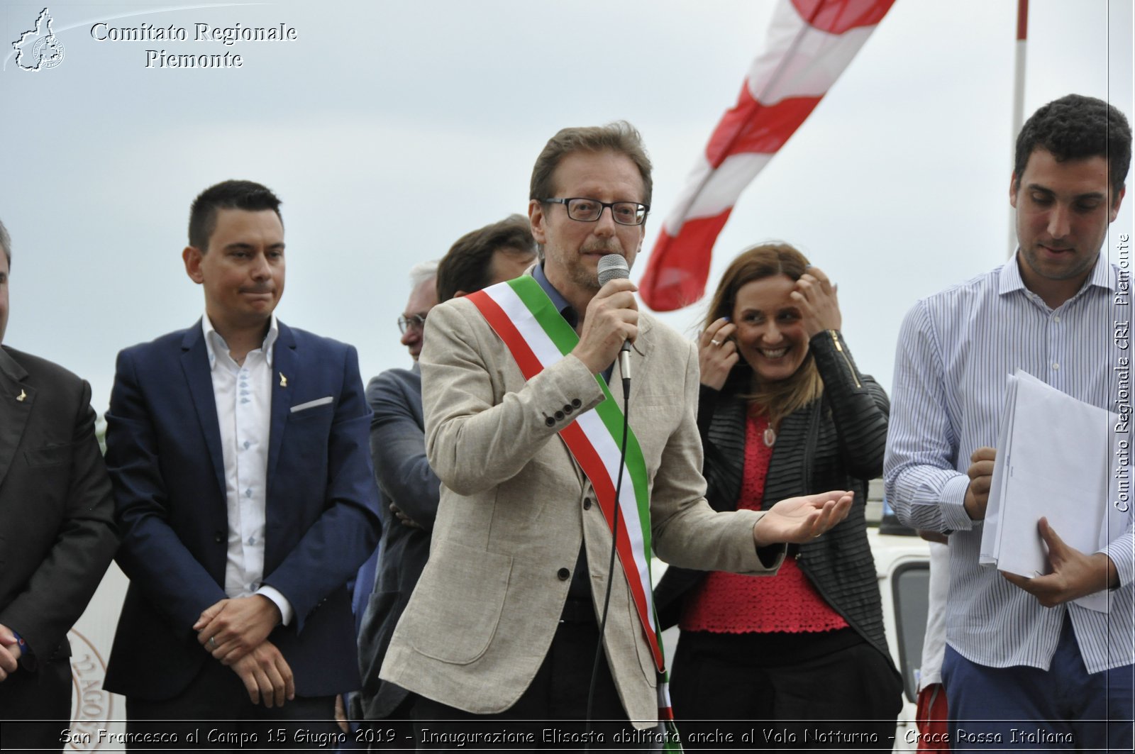 San Francesco al Campo 15 Giugno 2019 - Inaugurazione Elisosta abilitata anche al Volo Notturno - Croce Rossa Italiana - Comitato Regionale del Piemonte