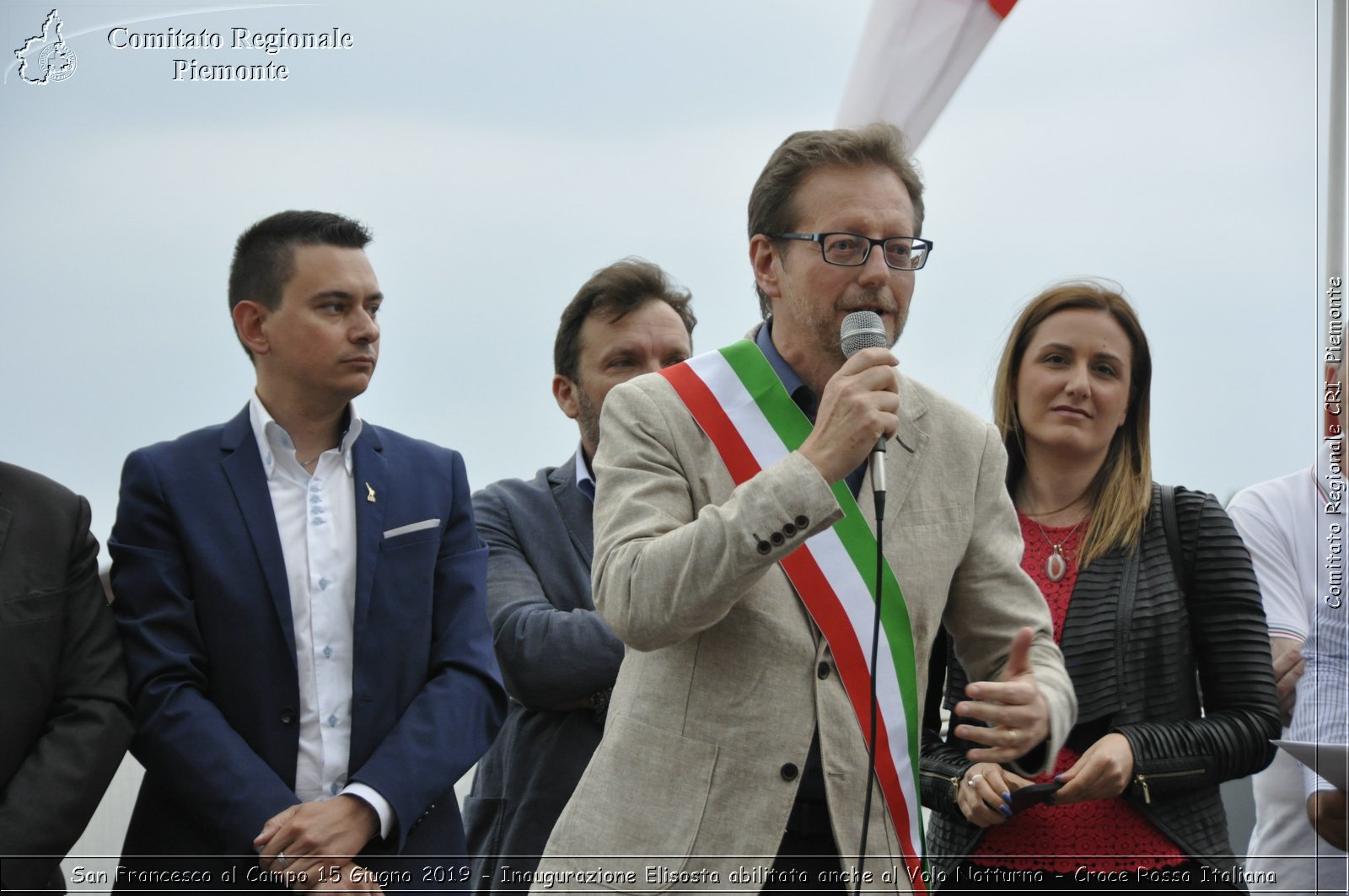 San Francesco al Campo 15 Giugno 2019 - Inaugurazione Elisosta abilitata anche al Volo Notturno - Croce Rossa Italiana - Comitato Regionale del Piemonte