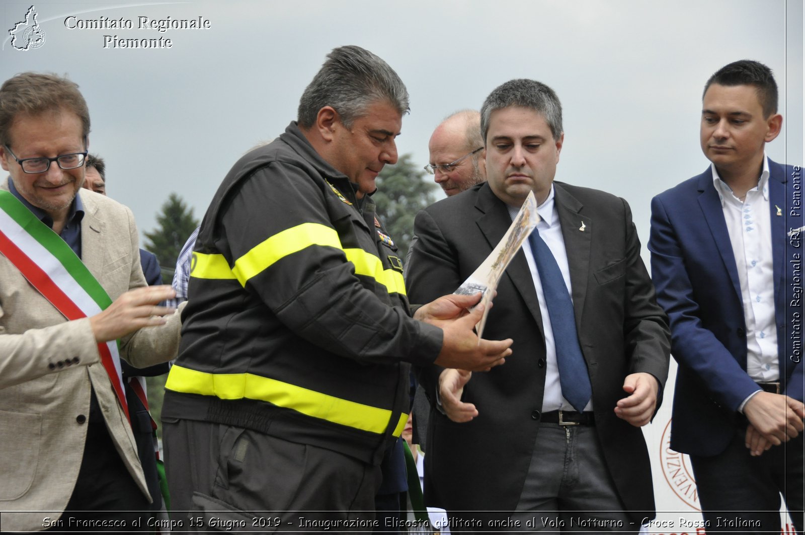 San Francesco al Campo 15 Giugno 2019 - Inaugurazione Elisosta abilitata anche al Volo Notturno - Croce Rossa Italiana - Comitato Regionale del Piemonte