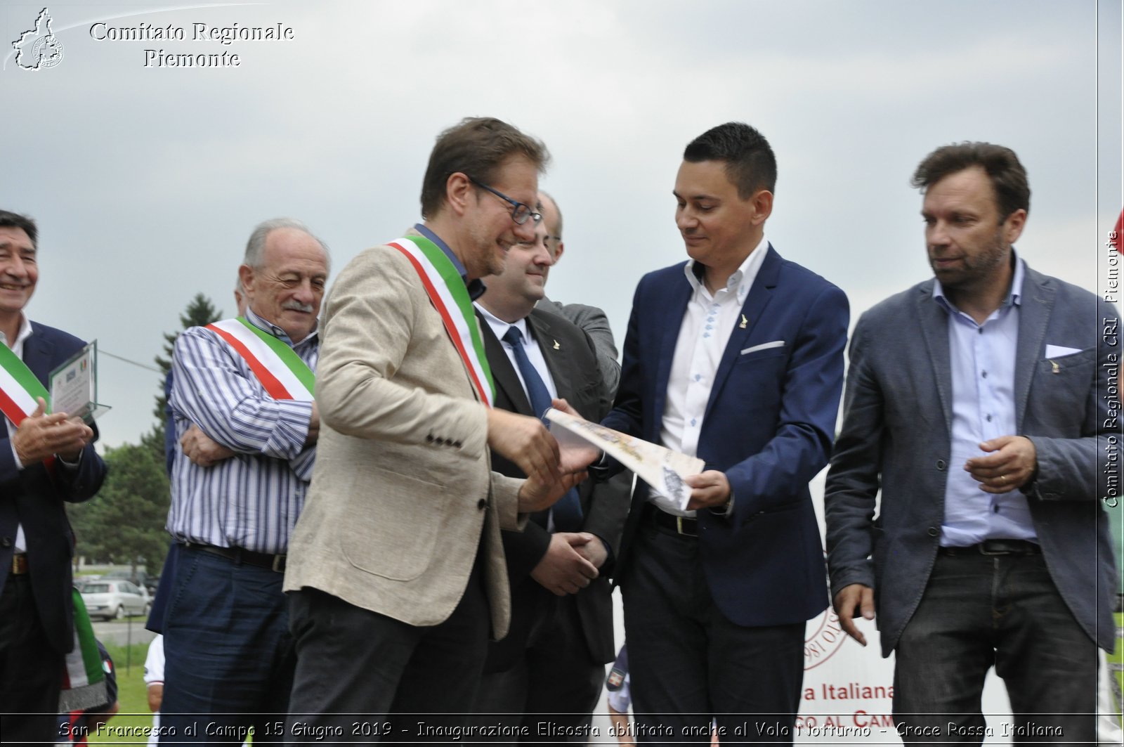 San Francesco al Campo 15 Giugno 2019 - Inaugurazione Elisosta abilitata anche al Volo Notturno - Croce Rossa Italiana - Comitato Regionale del Piemonte