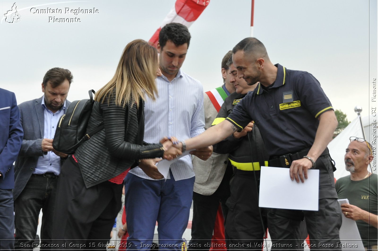 San Francesco al Campo 15 Giugno 2019 - Inaugurazione Elisosta abilitata anche al Volo Notturno - Croce Rossa Italiana - Comitato Regionale del Piemonte