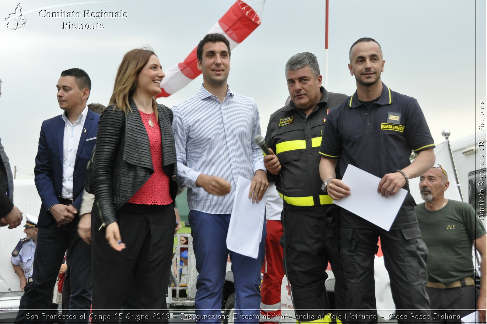 San Francesco al Campo 15 Giugno 2019 - Inaugurazione Elisosta abilitata anche al Volo Notturno - Croce Rossa Italiana - Comitato Regionale del Piemonte