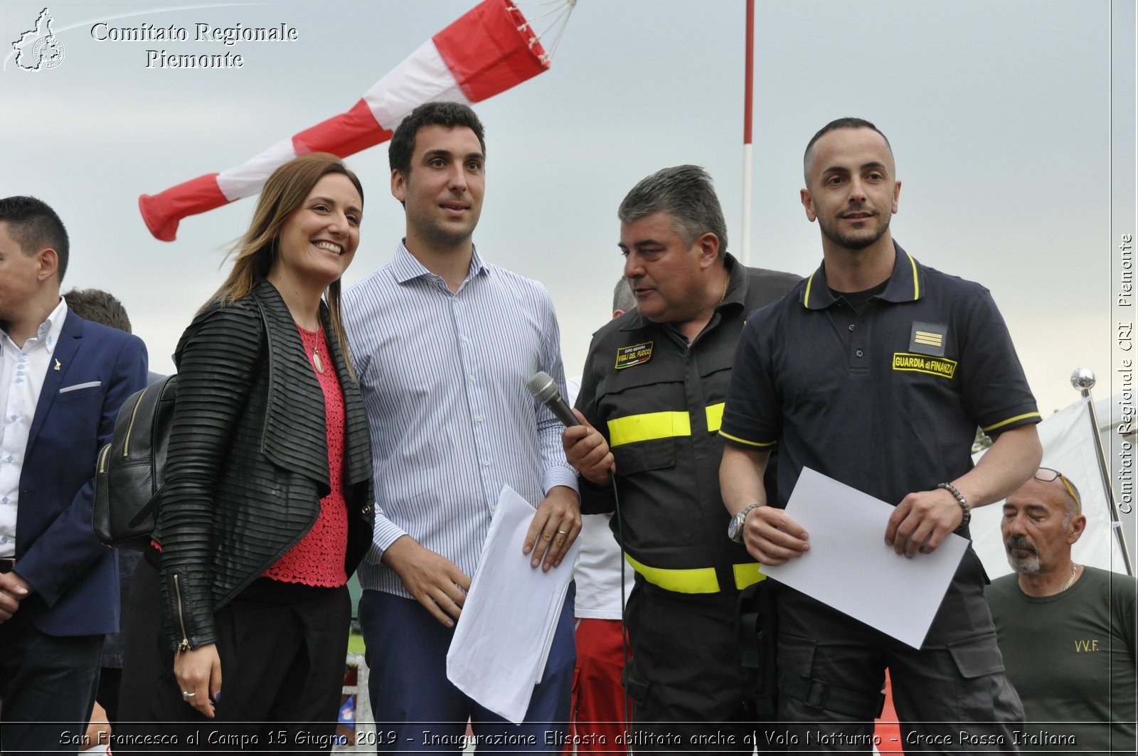 San Francesco al Campo 15 Giugno 2019 - Inaugurazione Elisosta abilitata anche al Volo Notturno - Croce Rossa Italiana - Comitato Regionale del Piemonte