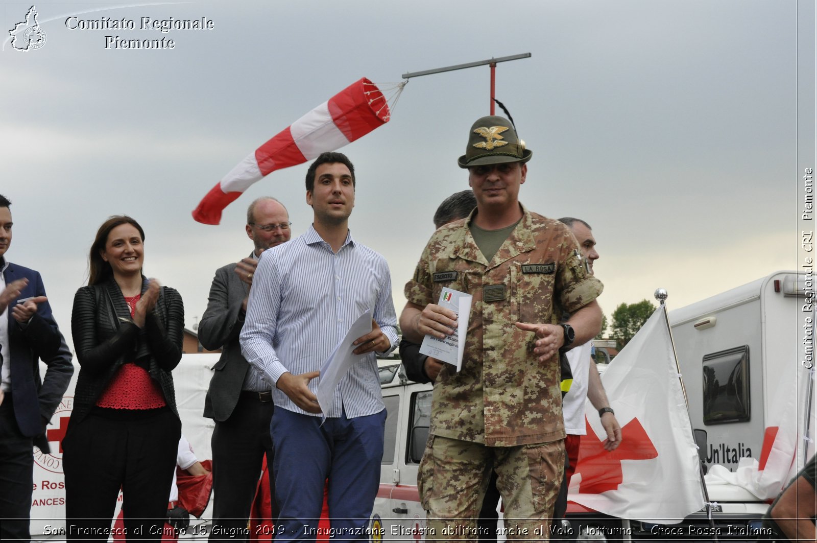 San Francesco al Campo 15 Giugno 2019 - Inaugurazione Elisosta abilitata anche al Volo Notturno - Croce Rossa Italiana - Comitato Regionale del Piemonte