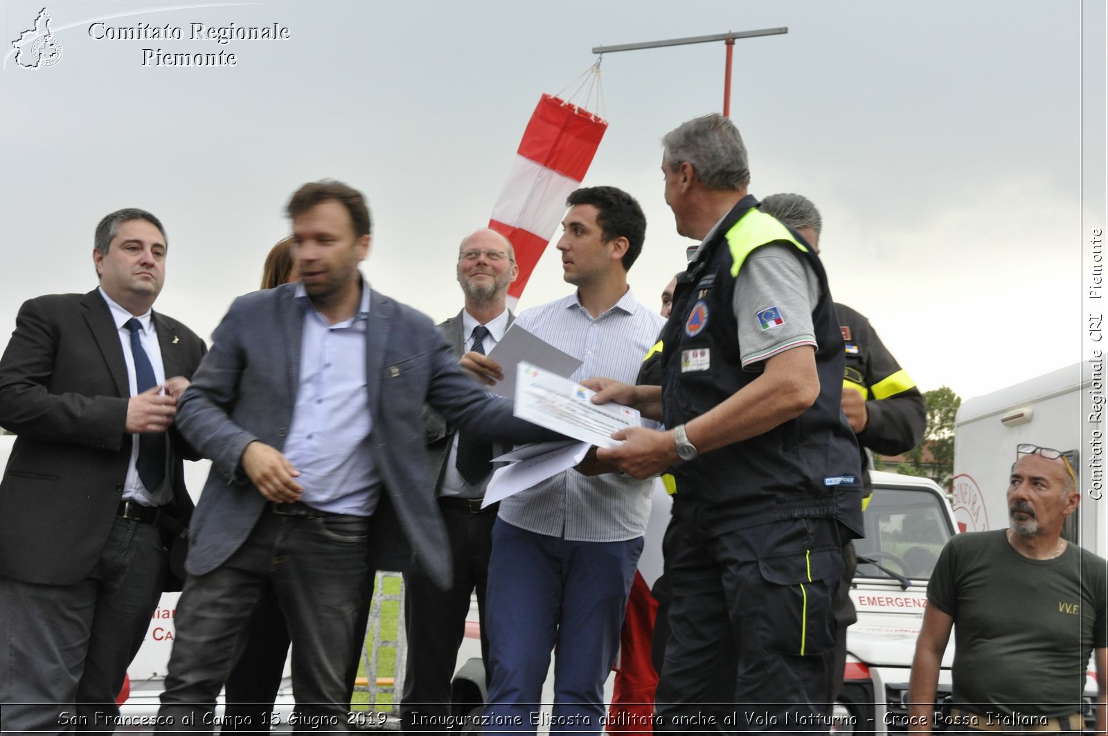 San Francesco al Campo 15 Giugno 2019 - Inaugurazione Elisosta abilitata anche al Volo Notturno - Croce Rossa Italiana - Comitato Regionale del Piemonte