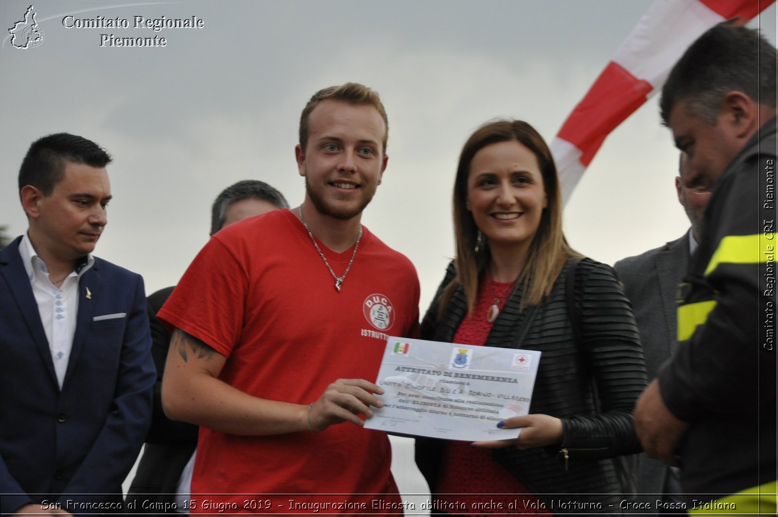 San Francesco al Campo 15 Giugno 2019 - Inaugurazione Elisosta abilitata anche al Volo Notturno - Croce Rossa Italiana - Comitato Regionale del Piemonte