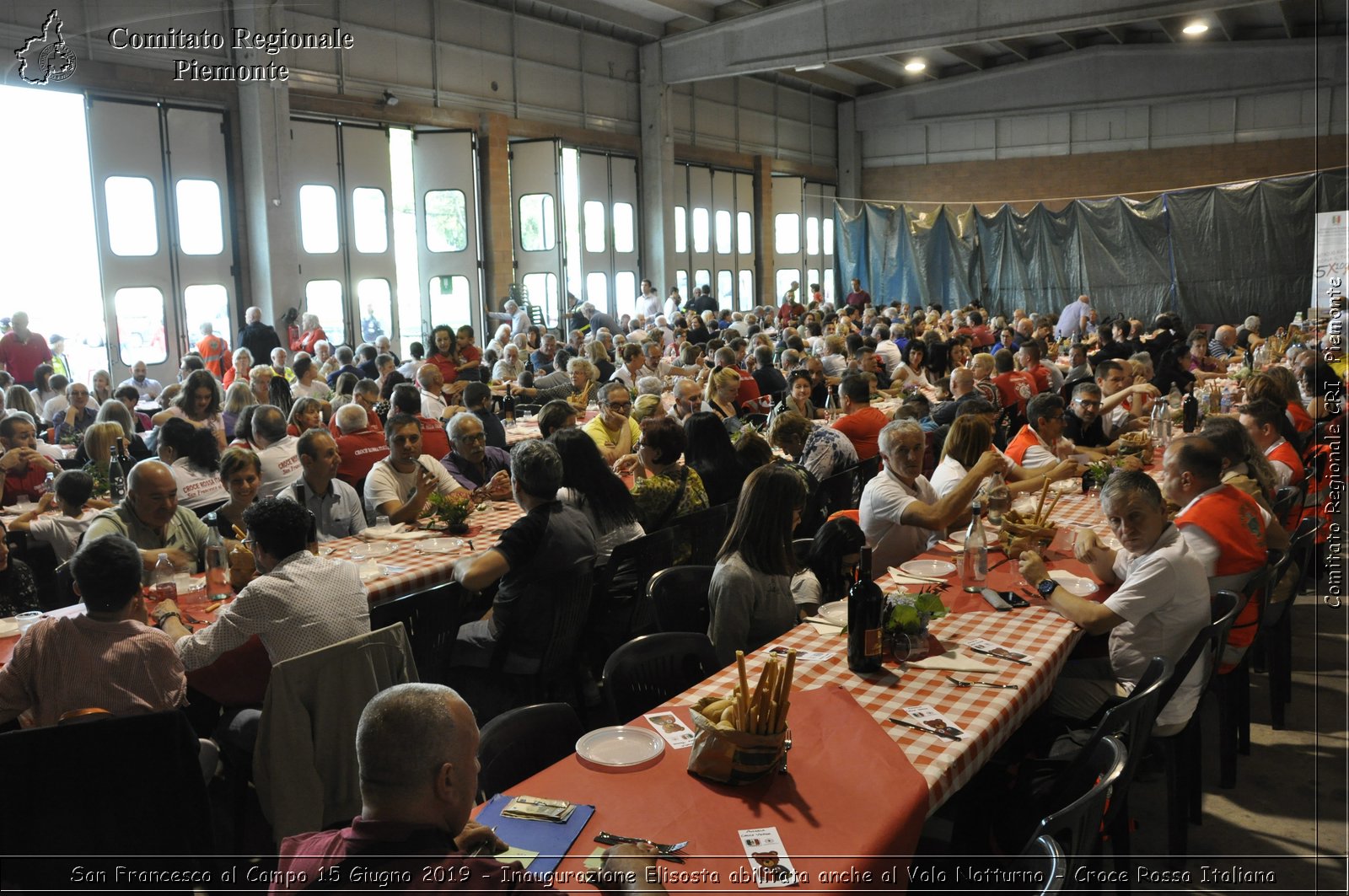 San Francesco al Campo 15 Giugno 2019 - Inaugurazione Elisosta abilitata anche al Volo Notturno - Croce Rossa Italiana - Comitato Regionale del Piemonte