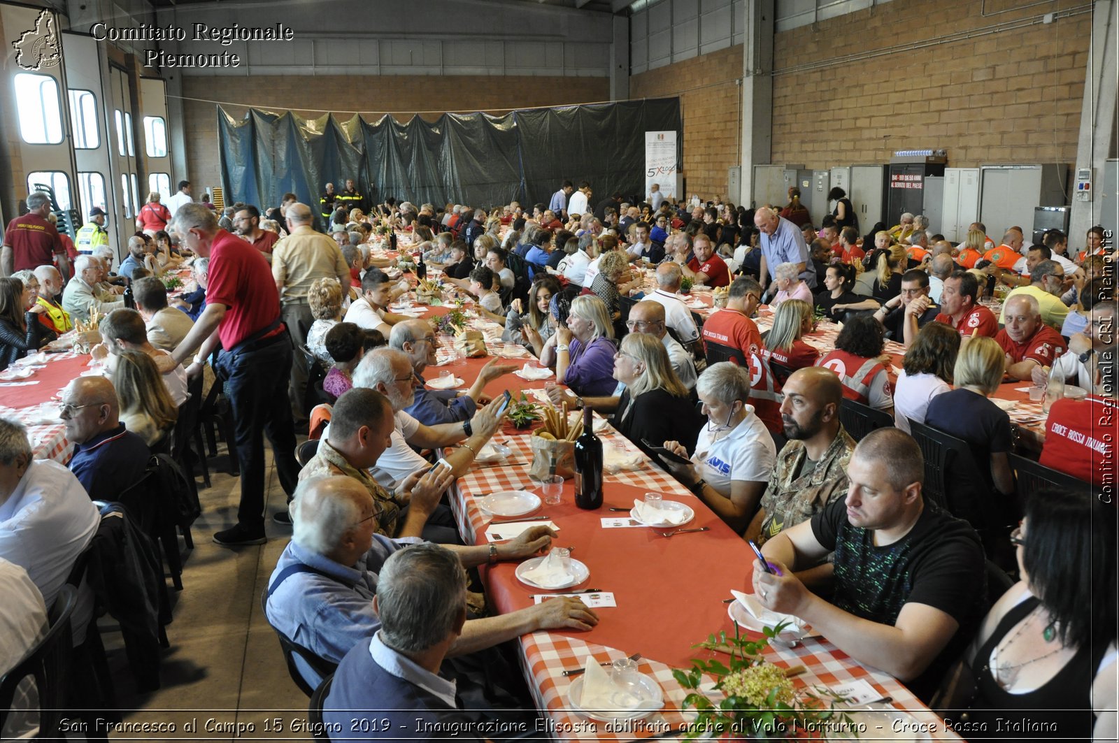 San Francesco al Campo 15 Giugno 2019 - Inaugurazione Elisosta abilitata anche al Volo Notturno - Croce Rossa Italiana - Comitato Regionale del Piemonte