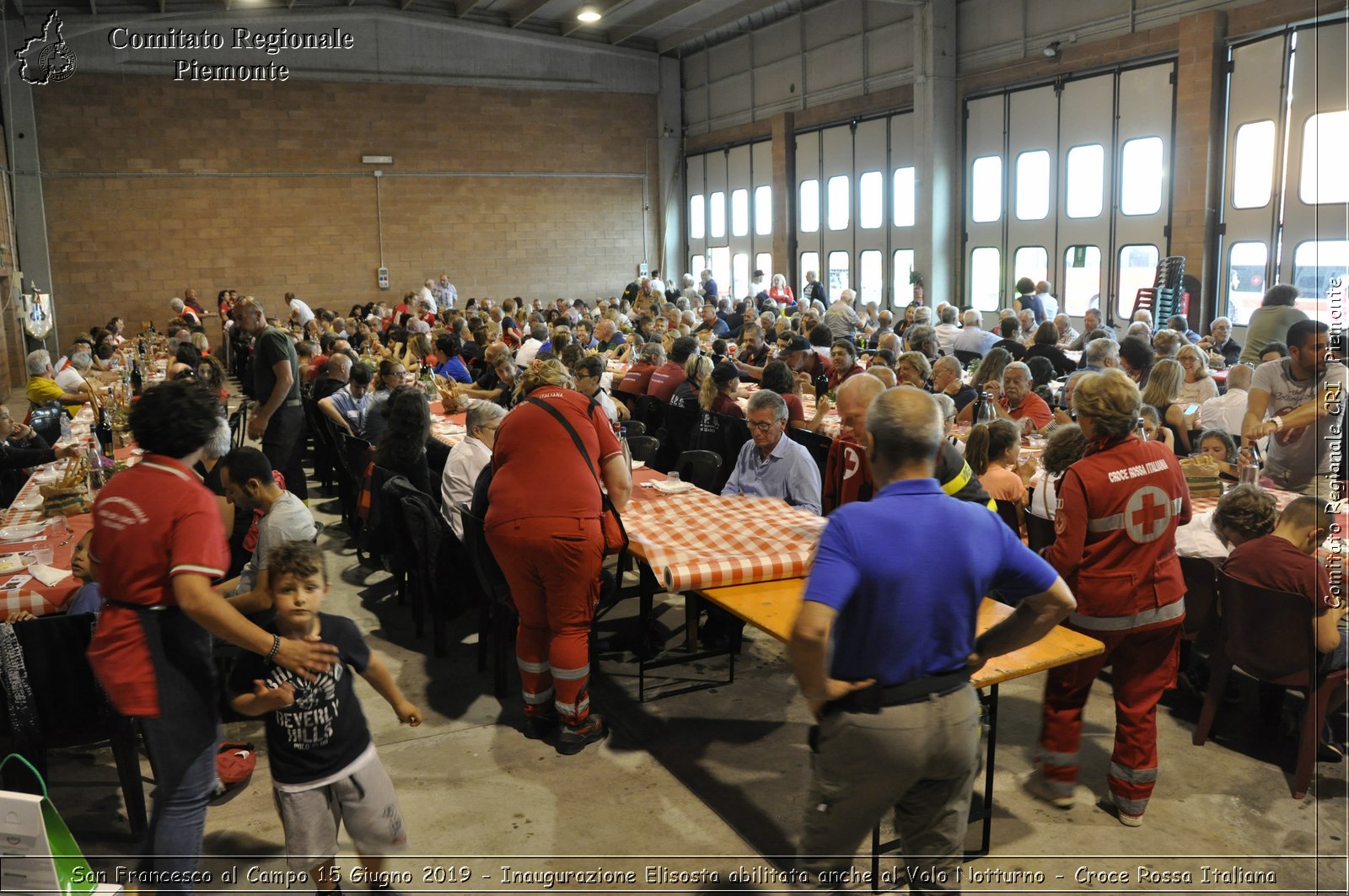 San Francesco al Campo 15 Giugno 2019 - Inaugurazione Elisosta abilitata anche al Volo Notturno - Croce Rossa Italiana - Comitato Regionale del Piemonte