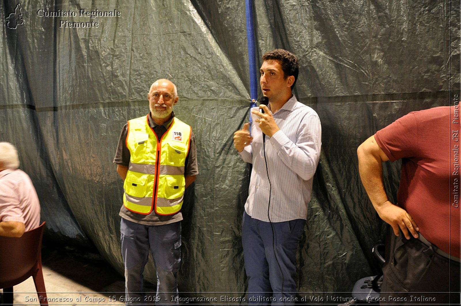 San Francesco al Campo 15 Giugno 2019 - Inaugurazione Elisosta abilitata anche al Volo Notturno - Croce Rossa Italiana - Comitato Regionale del Piemonte