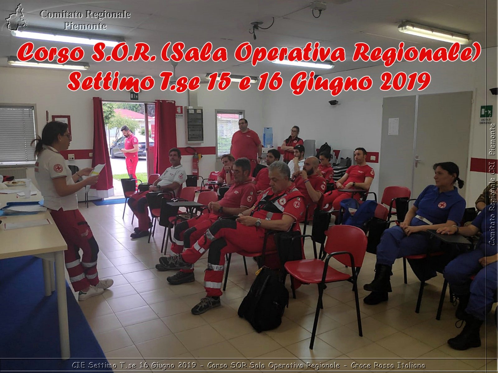 CIE Settimo T.se 16 Giugno 2019 - Corso SOR Sala Operativa Regionale - Croce Rossa Italiana - Comitato Regionale del Piemonte