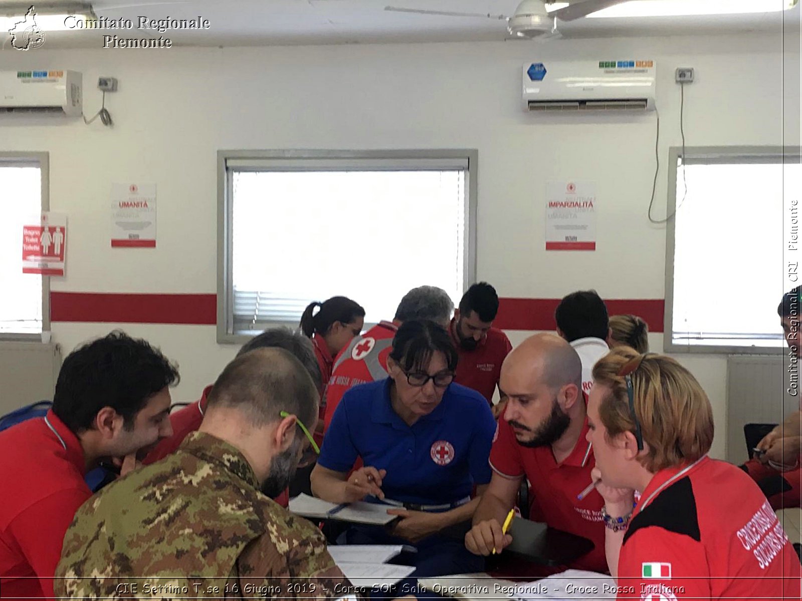 CIE Settimo T.se 16 Giugno 2019 - Corso SOR Sala Operativa Regionale - Croce Rossa Italiana - Comitato Regionale del Piemonte