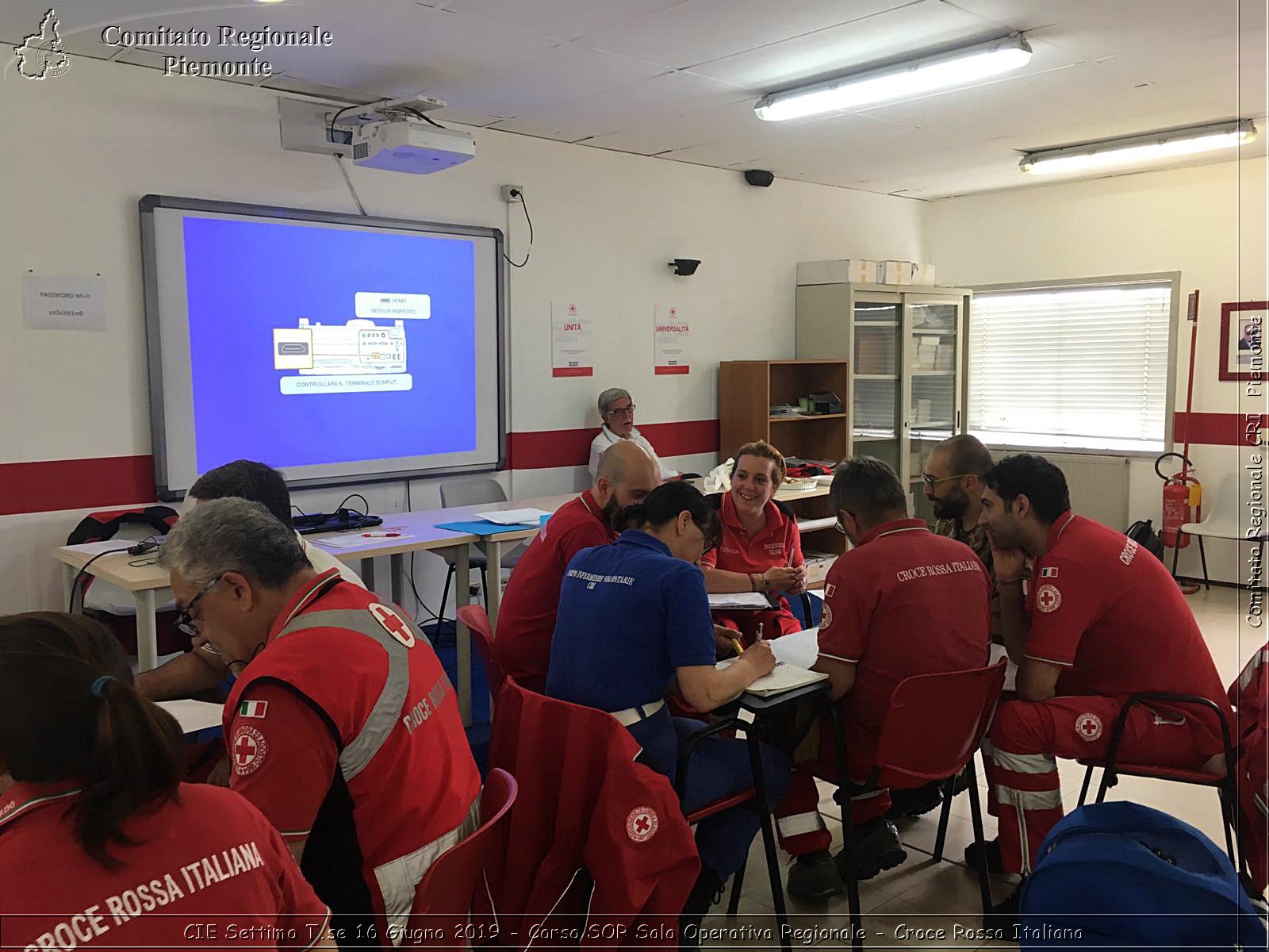 CIE Settimo T.se 16 Giugno 2019 - Corso SOR Sala Operativa Regionale - Croce Rossa Italiana - Comitato Regionale del Piemonte